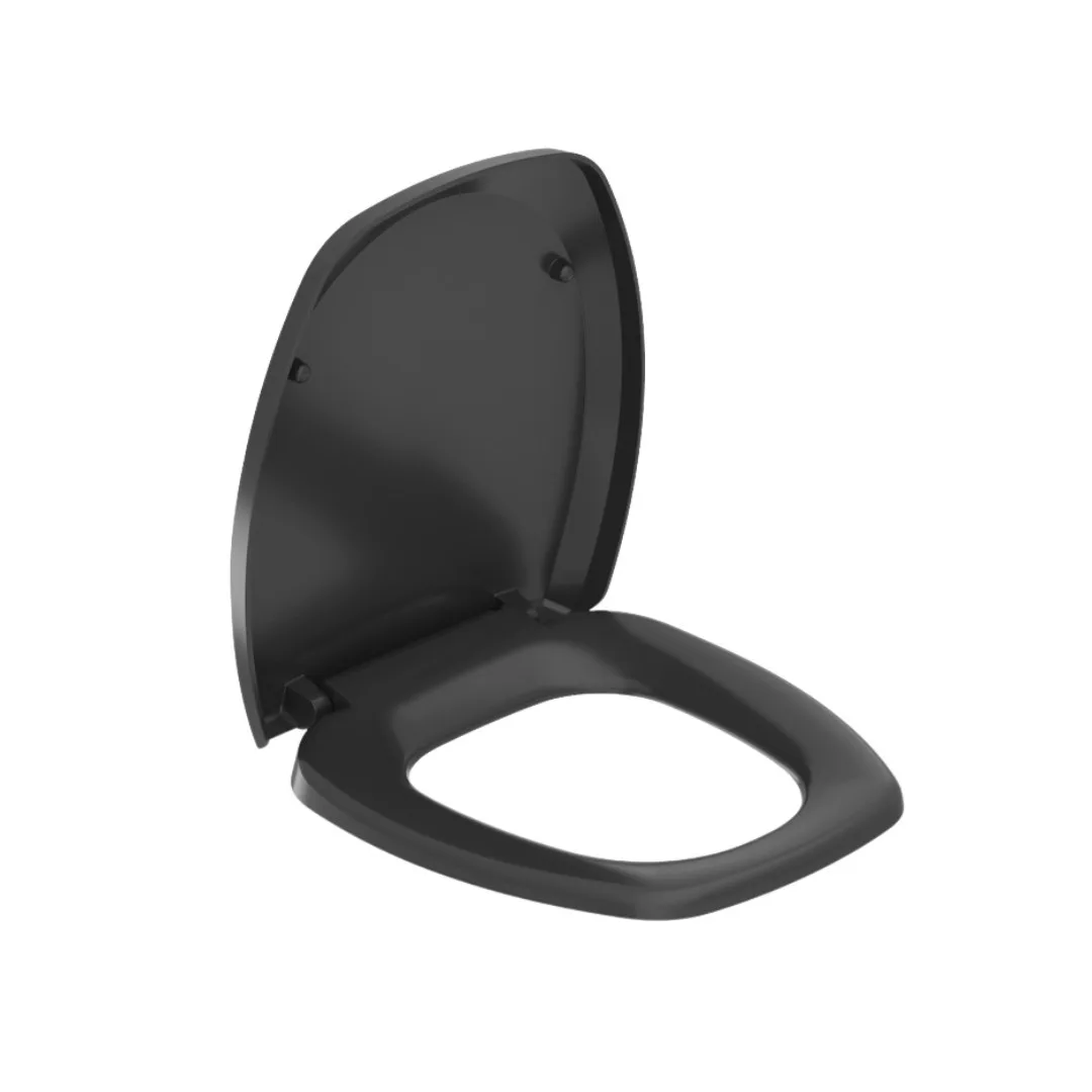 Assento Sanitário Thema Polipropileno Plus Com Soft Close Incepa Black