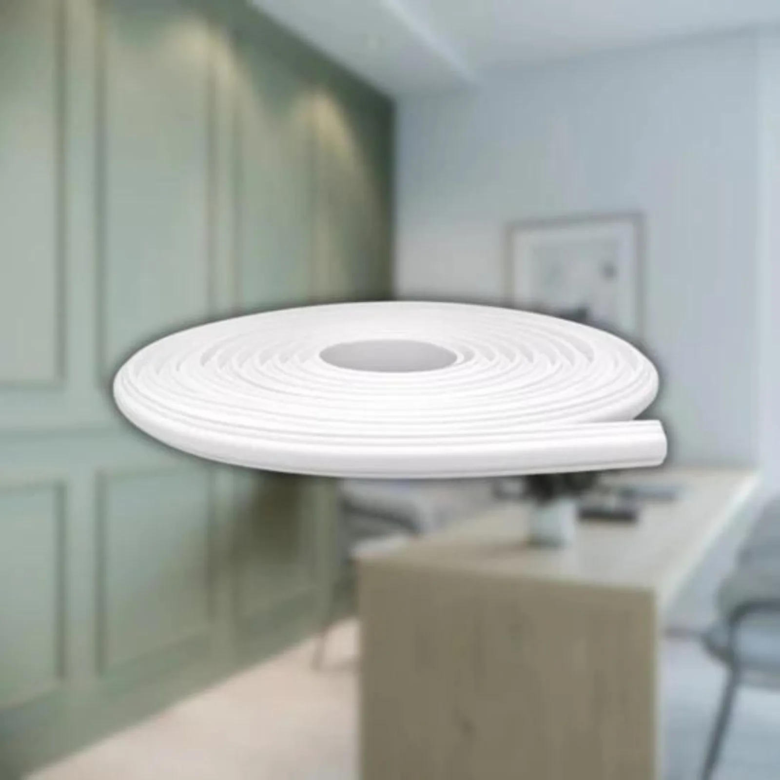 Boiserie Meu Rodapé Autocolante 23mm Branco (Rolo 10m)