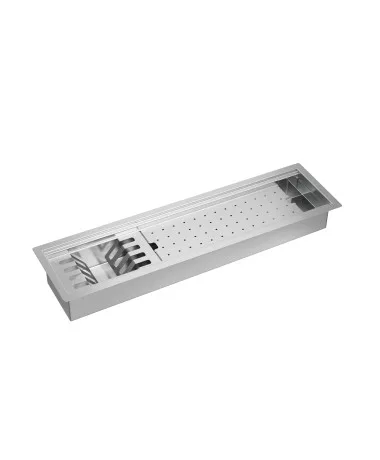 Calha Deca Organizadora de cozinha 75cm Inox