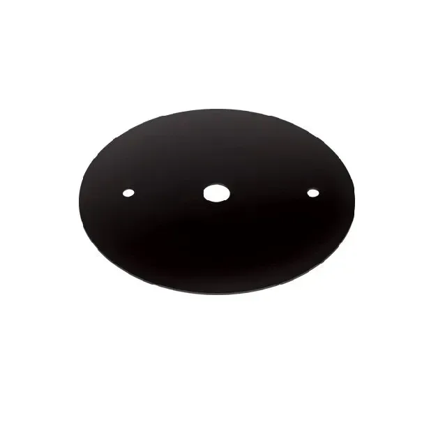 Canopla Stella Plana para Trilho de Sobrepor Preto