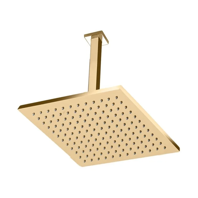 Chuveiro de Teto Rubinettos Spa 30x30 RB74185T Dourado