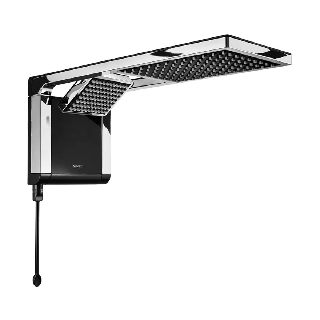 Chuveiro Elétrico Lorenzetti Acqua Duo Flex 220V 6800W Preto/Cromado