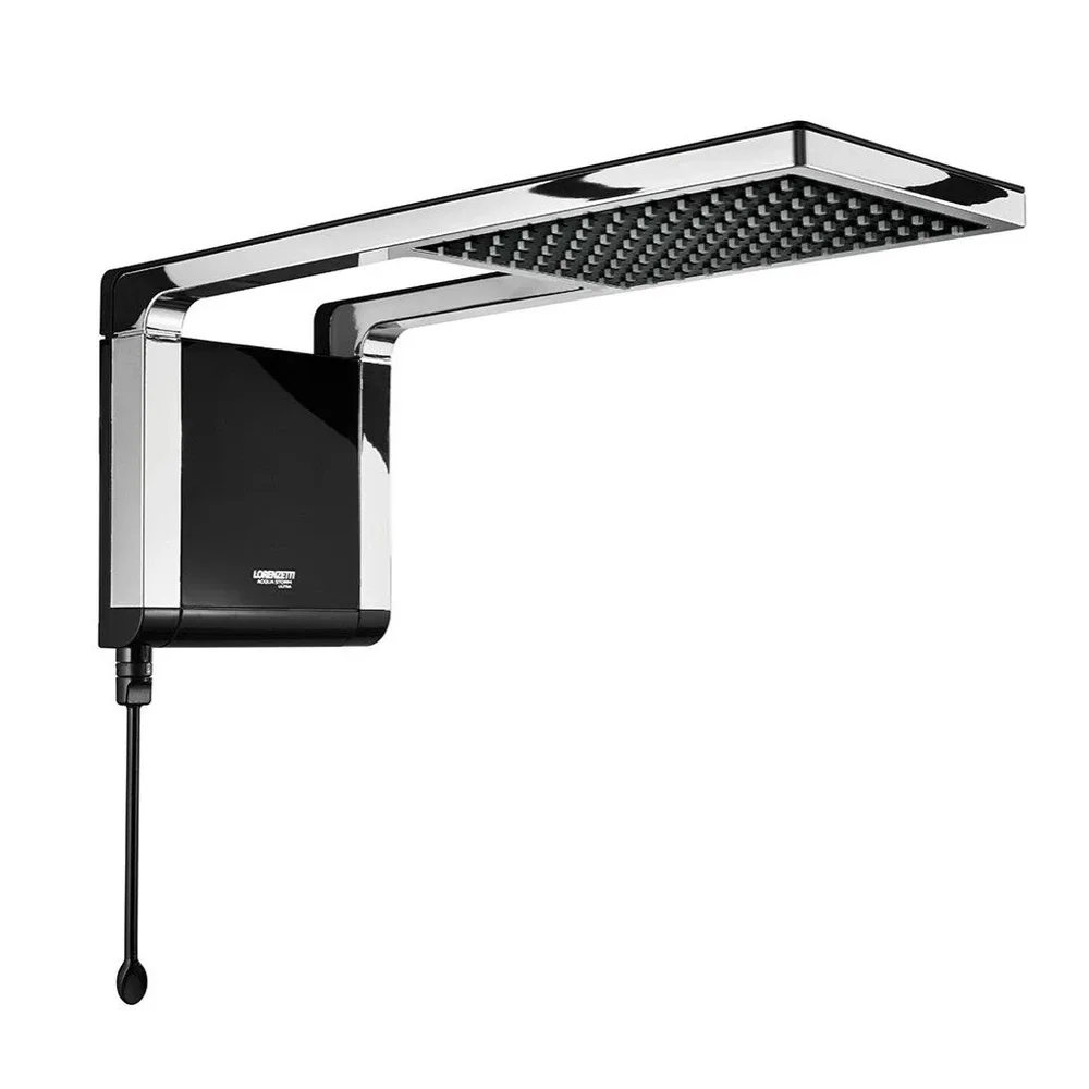 Chuveiro Elétrico Lorenzetti Acqua Storm Ultra 127V 5500W Preto/Cromado