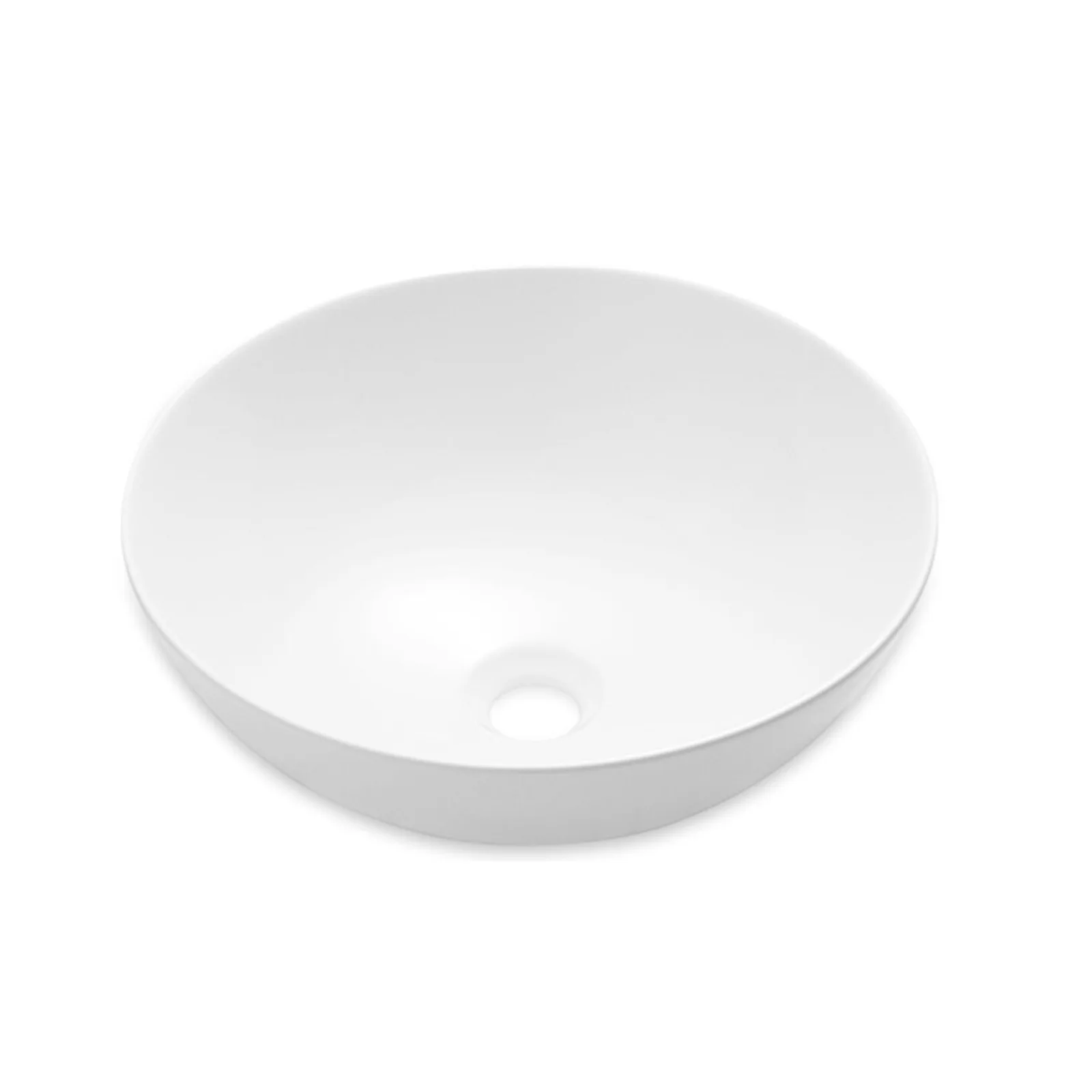Cuba de Apoio Redonda Branca Brilho 40cm Dax Brava