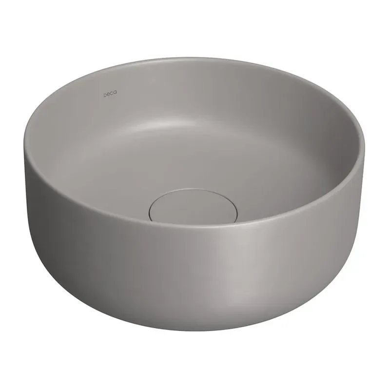 Cuba de Apoio para banheiro Redonda 30cm Cinza Deca L.12030