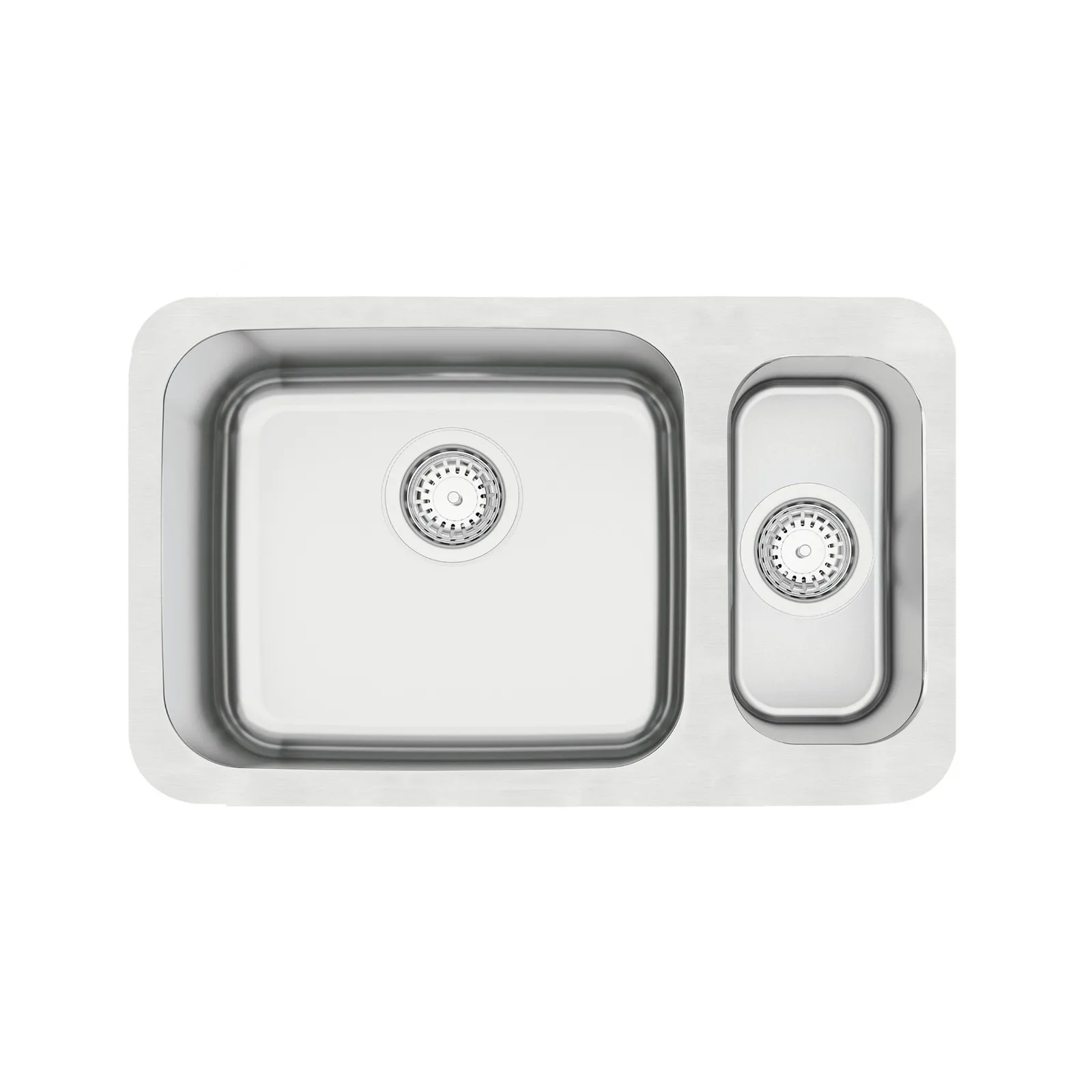 Cuba de Cozinha em Aço Inox Escovado 1.5C 40BL Tramontina Dora Duo