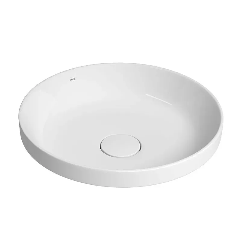 Cuba de Sobrepor para Banheiro Redonda 40cm Branca Deca L.22040