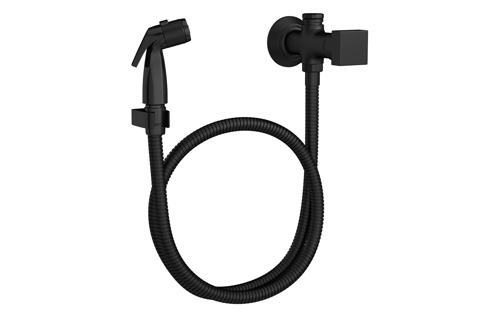 Ducha Higiênica com registro e derivação Deca Cubo Black Matte