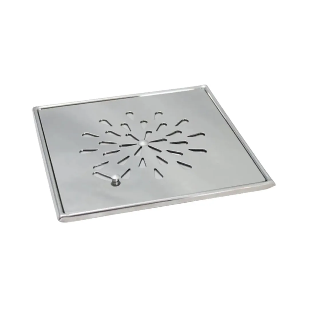 Grelha Gotas Invinox Abre e Fecha 10x10 Inox sem Base