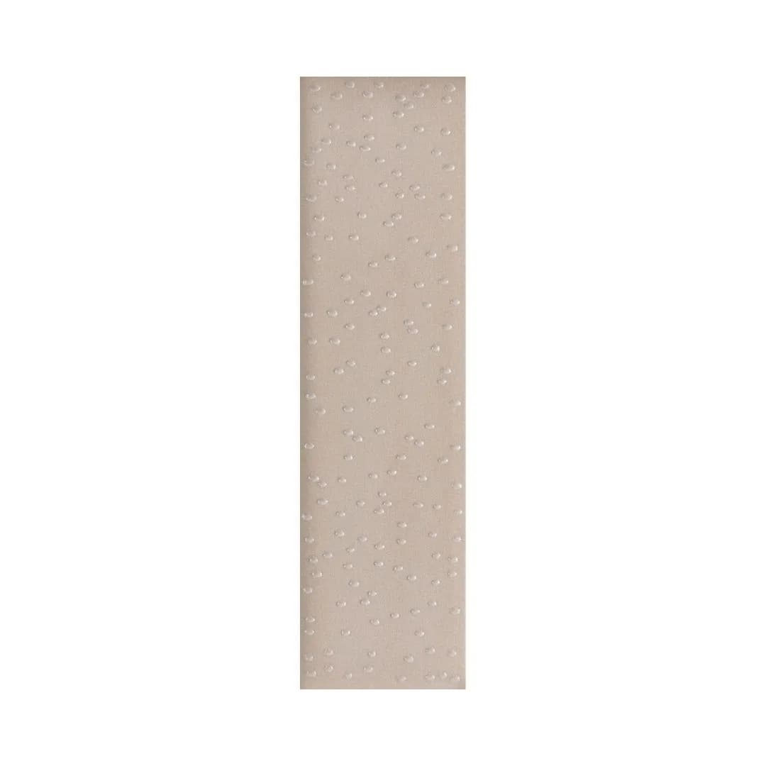 Listello Bege Metalizado 7x25 Decortiles Aquarela Punto Fendi Bold "A"