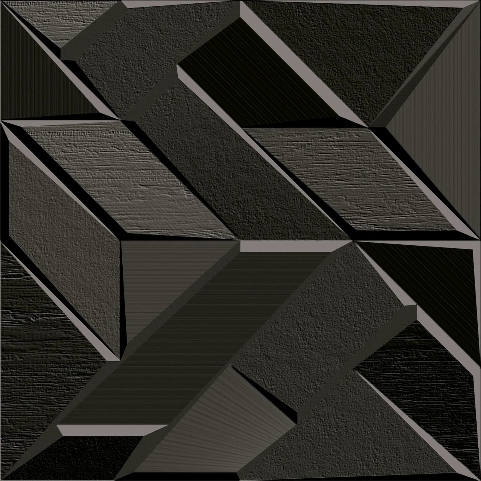 Listello Ceusa Lotus Black Matte 58x58