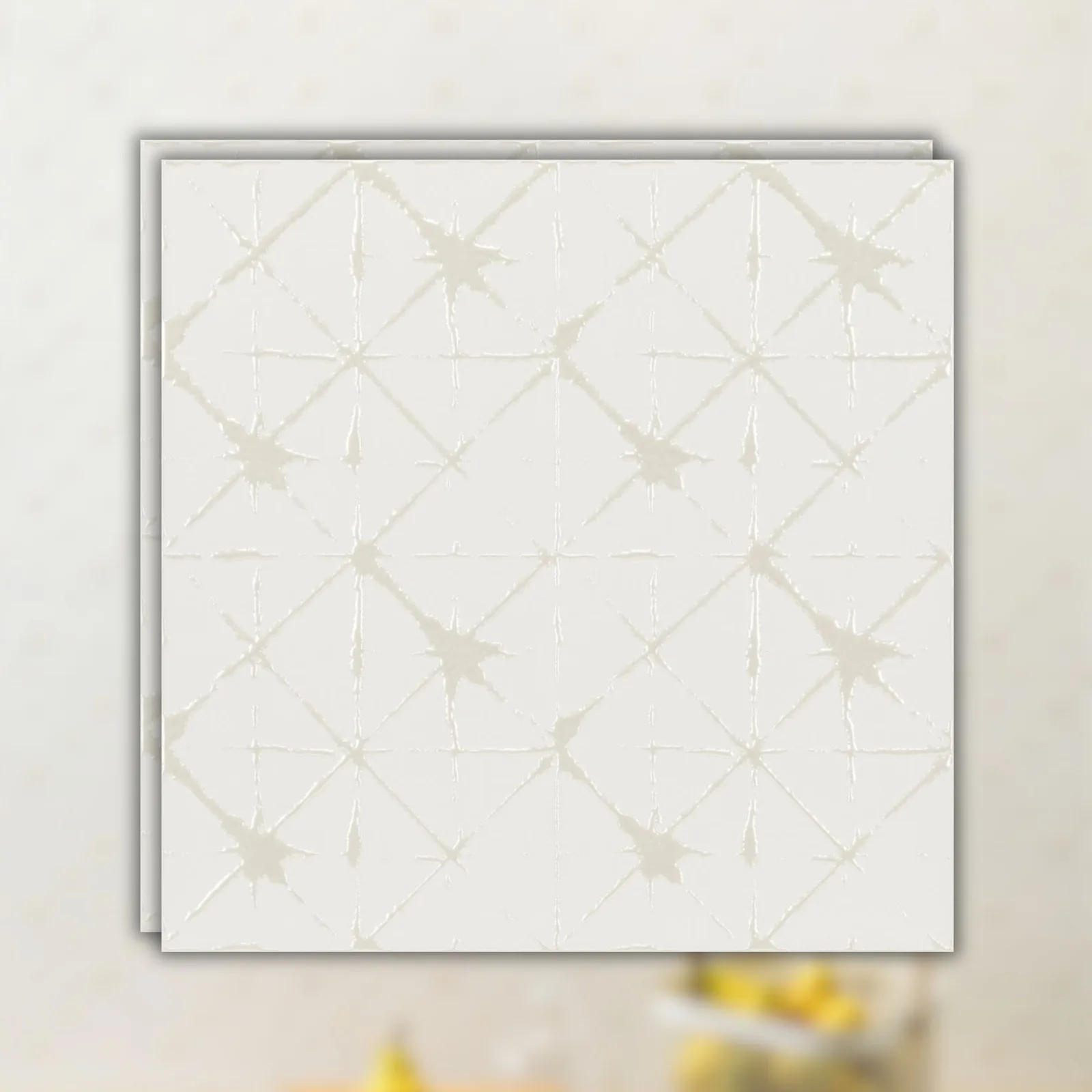 Listello Decorativo Acetinado 29x29 Decortiles Fibra Branco RET "A"