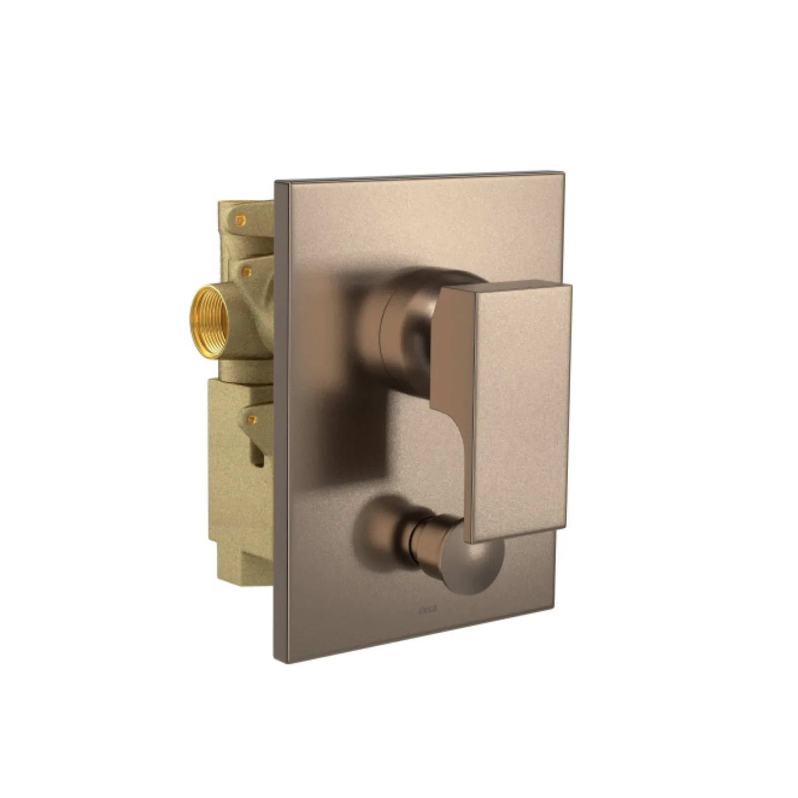 Misturador Monocomando 4 Vias de Chuveiro com Desviador para Banheira Deca Unic 3/4 Bronze Matte
