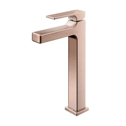 Monocomando de bancada para banheiro bica alta Docol Edge Cobre Escovado
