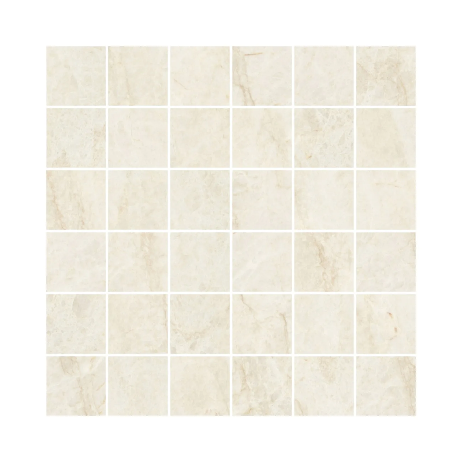 Mosaico Bege Acetinado 30x30 Eliane Mos Mahal Marfim Quadra RET "A"