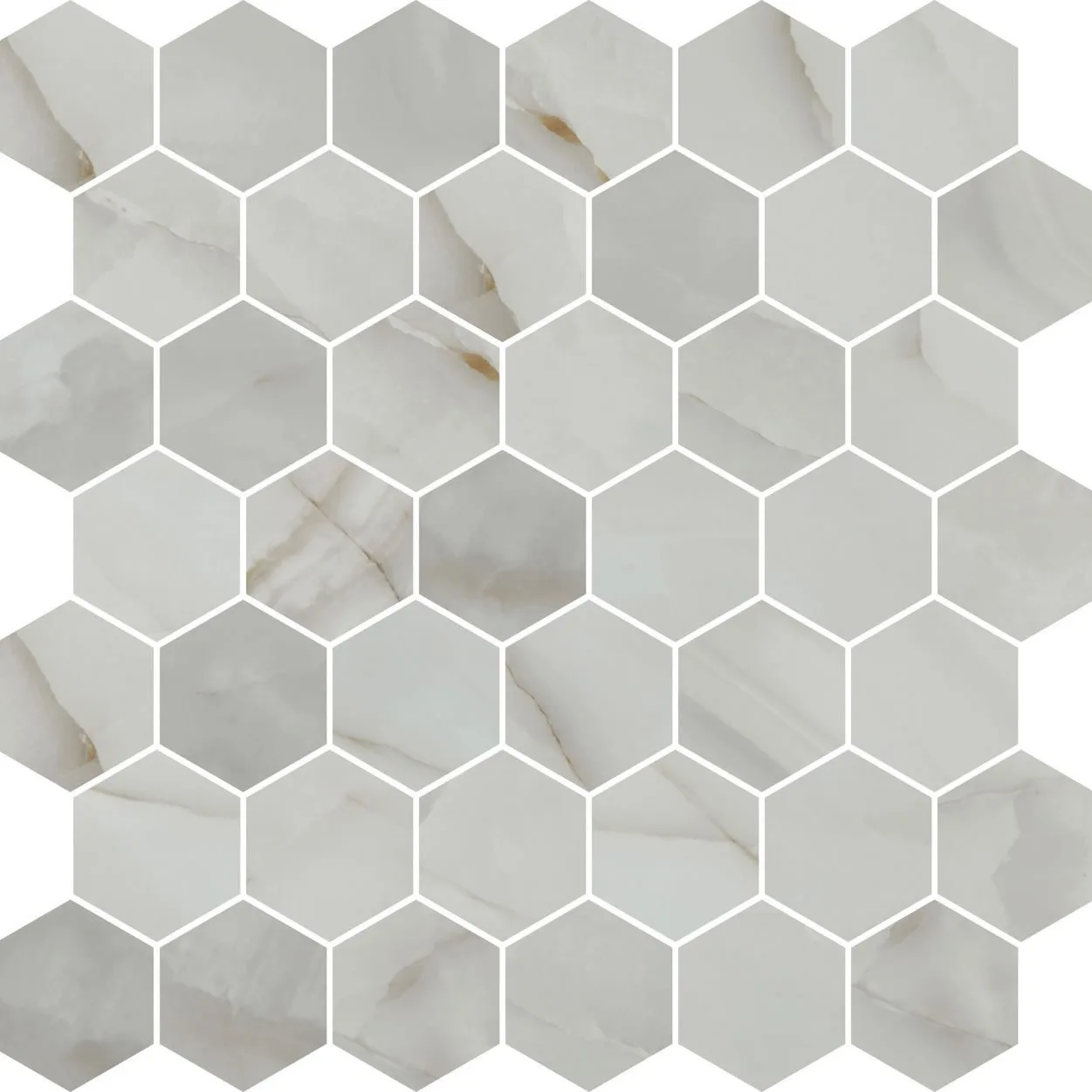 Mosaico Eliane Onix Cristal T3000 Hex Polido 30x30