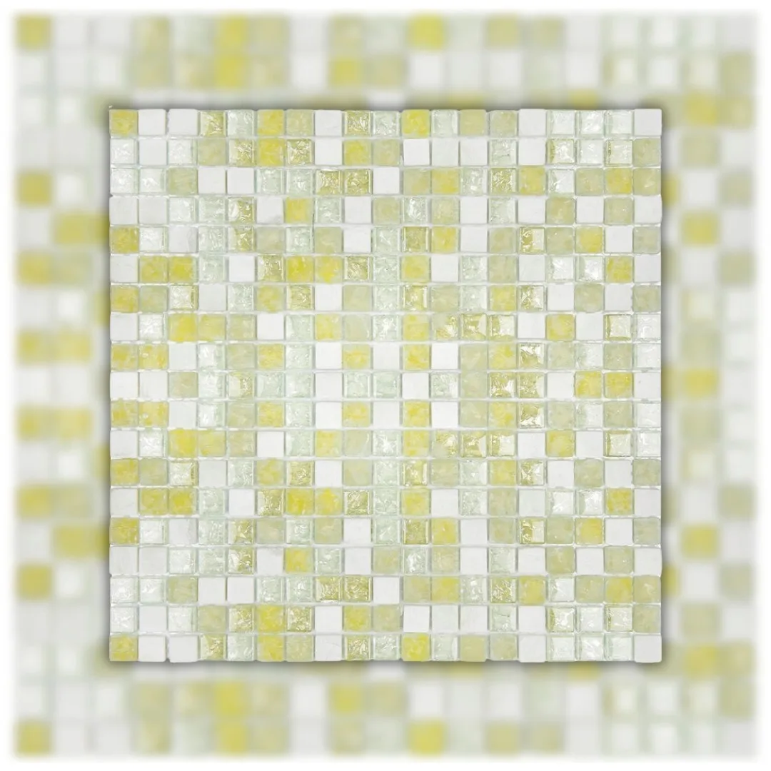 Patilha Amarela 30x30 (05 PÇ/CX) Glass Mosaic Glass Stone "A"