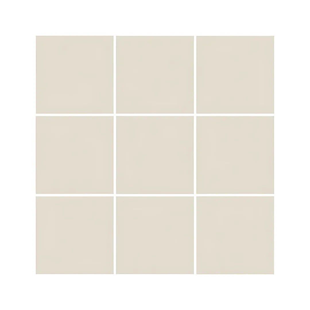 Pastilha Bege Matte 9,5x9,5 Portobello Surfaces Off White FT "A"