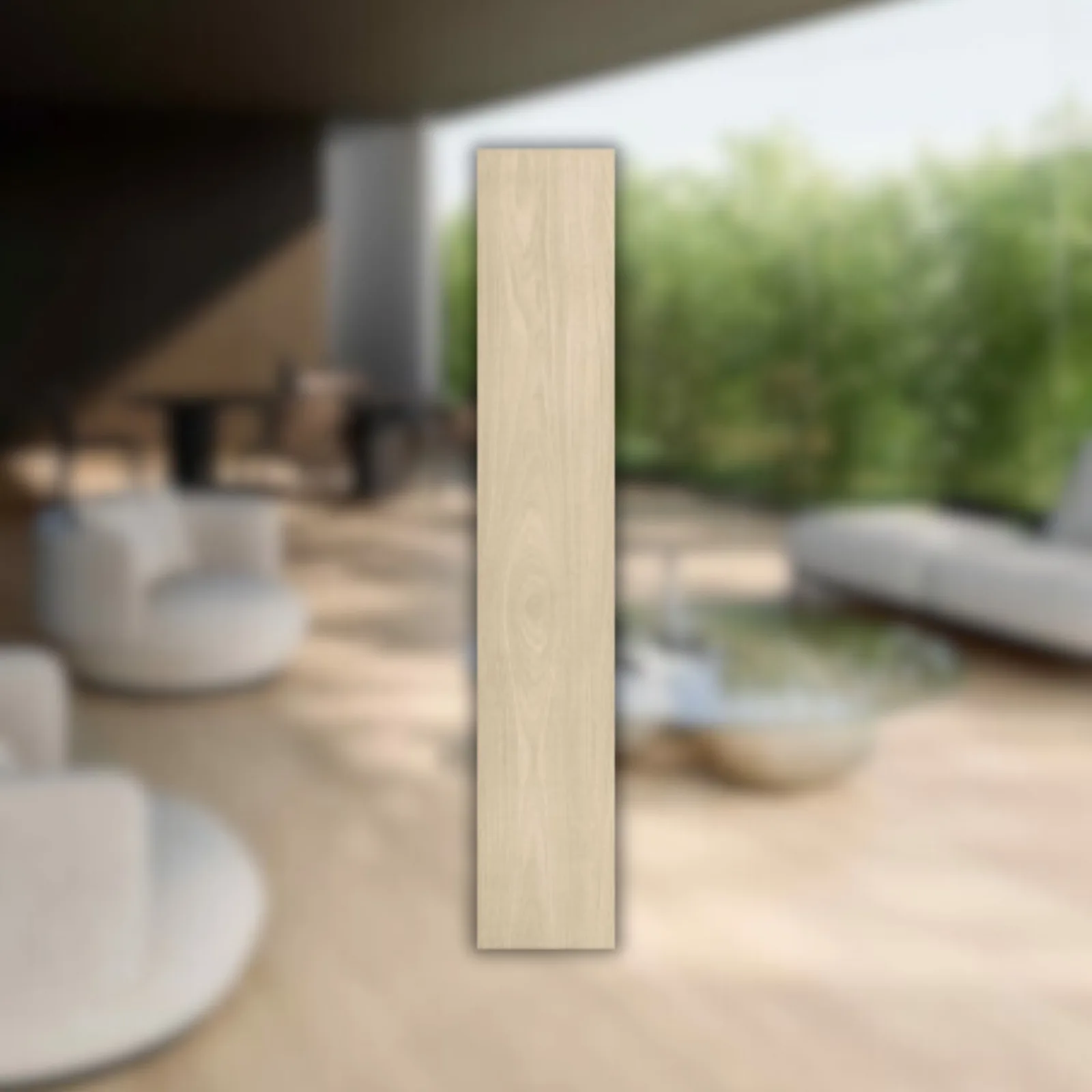 Porcelanato Amadeirado Acetinado 20x120 Biancogres Aurora Bianco Satin RET "A"