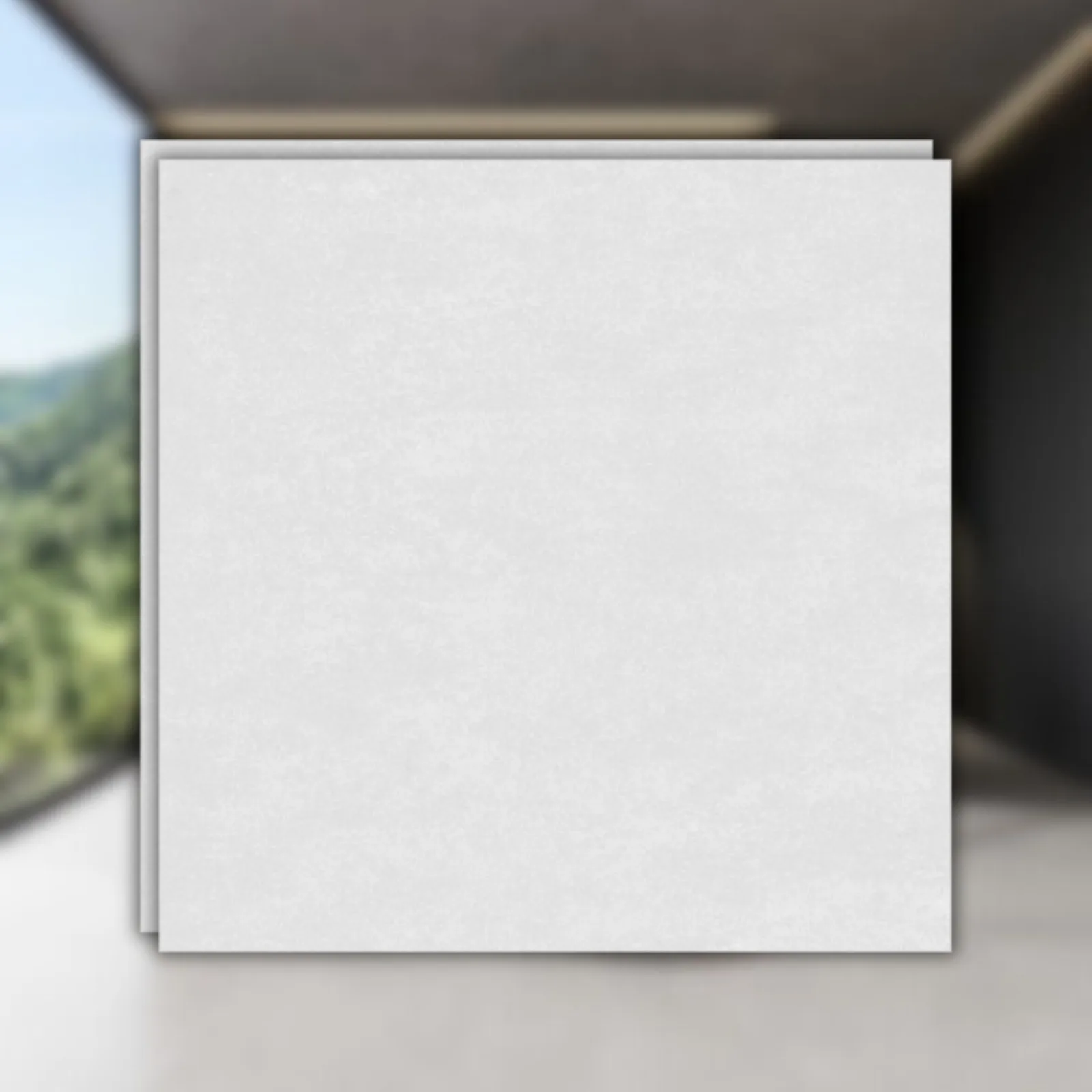 Porcelanato Cinza Polido 90x90 Biancogres Cemento Nebbia Lux RET "A"