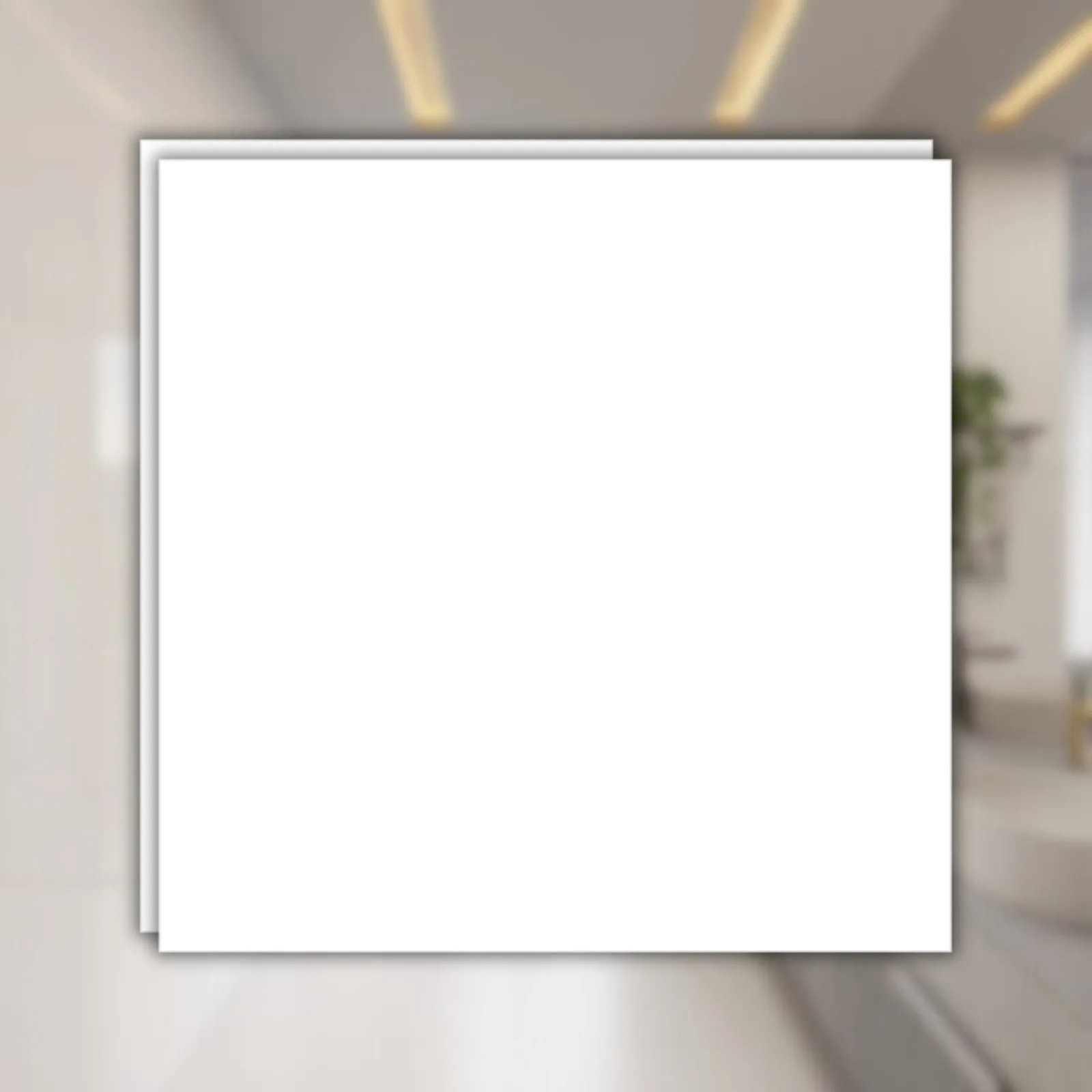 Porcelanato Branco Cristallo 90x90 Biancogres Bianco Lux RET "A"