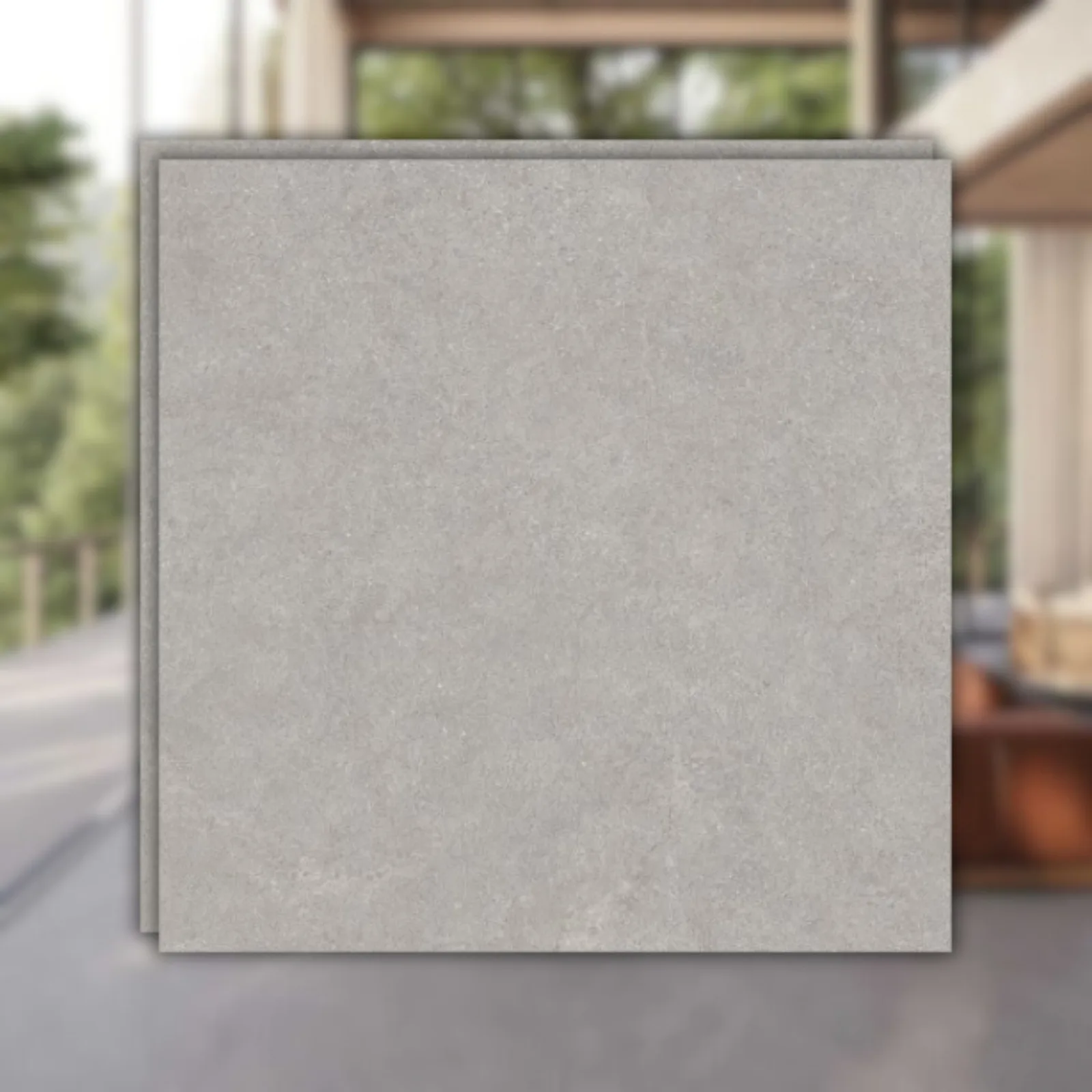 Porcelanato Cinza Externo 100x100 Biancogres Grey Dominique RET "A"