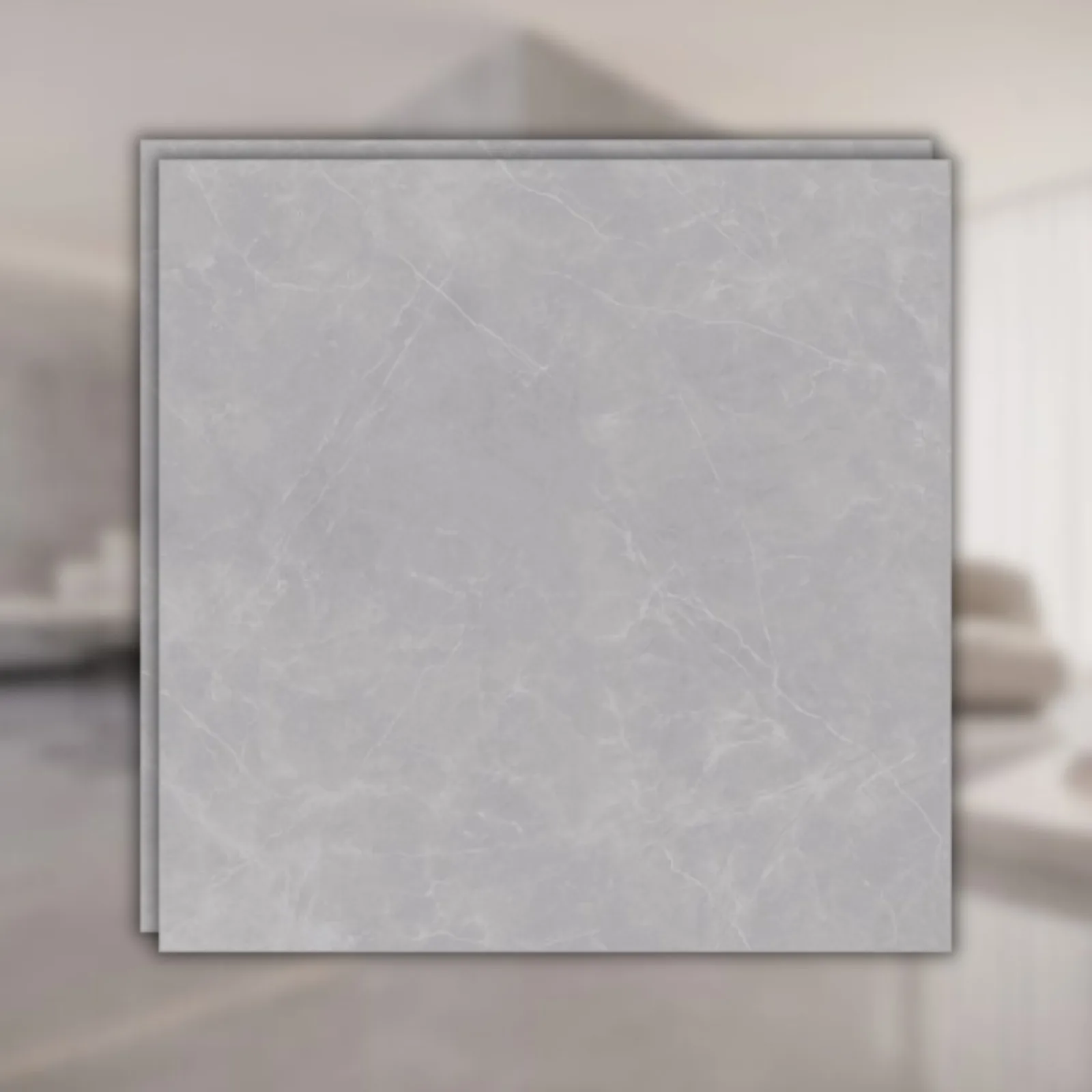 Porcelanato Cinza Polido 90x90 Biancogres Gris Armani Lux RET "A"