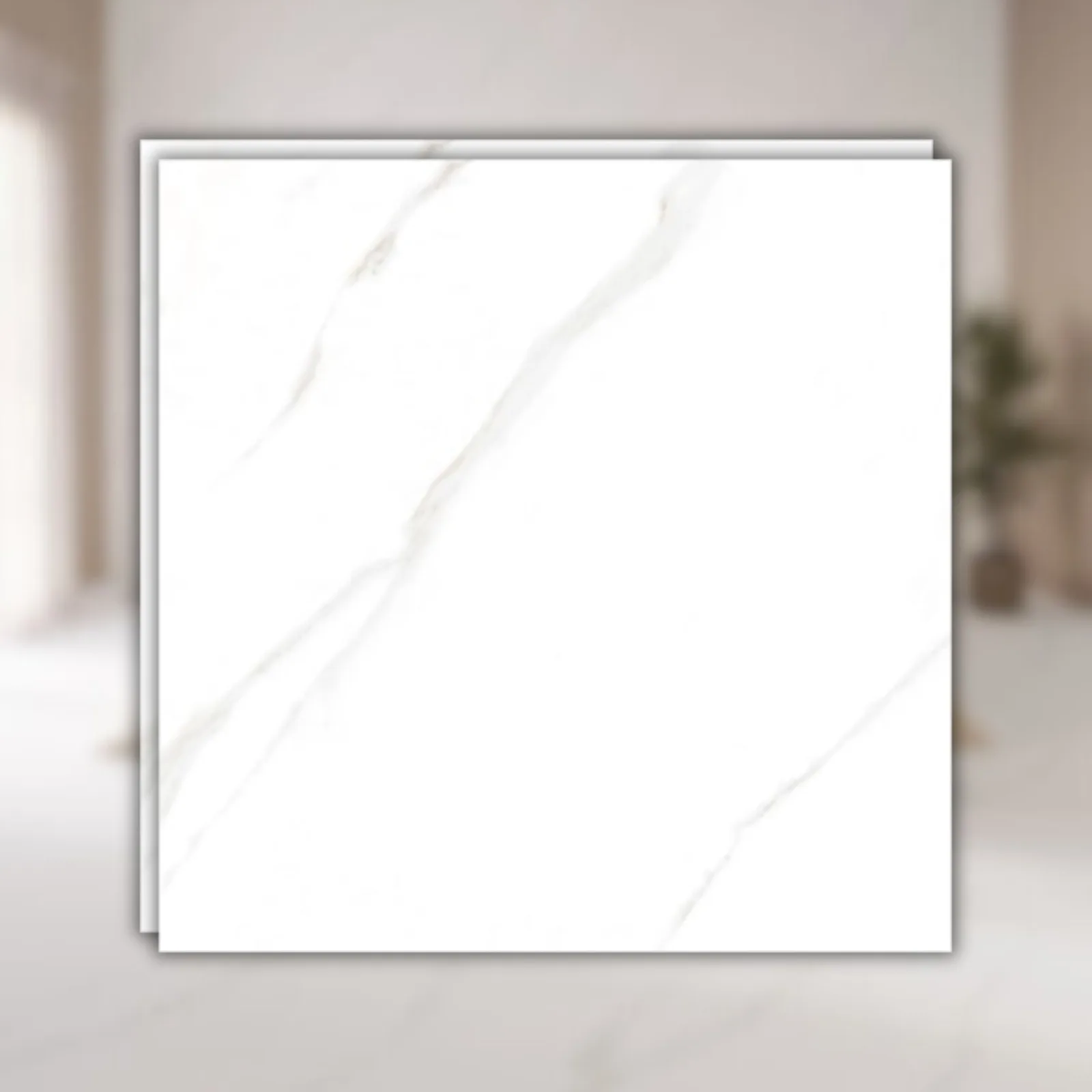 Porcelanato Branco Polido 80x80 Biancogres Malden Bianco Lux RET "A"
