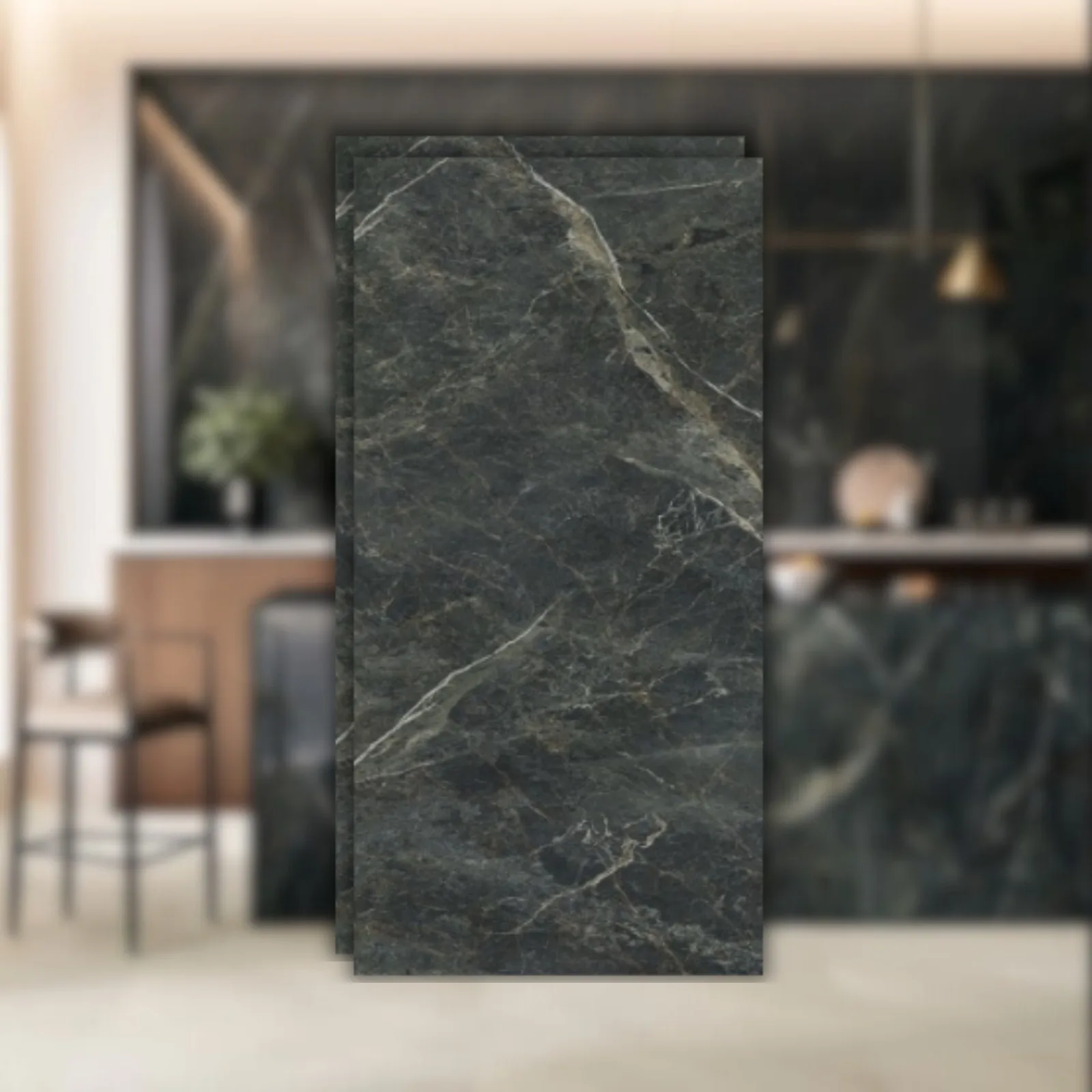 Porcelanato Biancogres Mare 90x180 Nero Lux Polido RET "A"