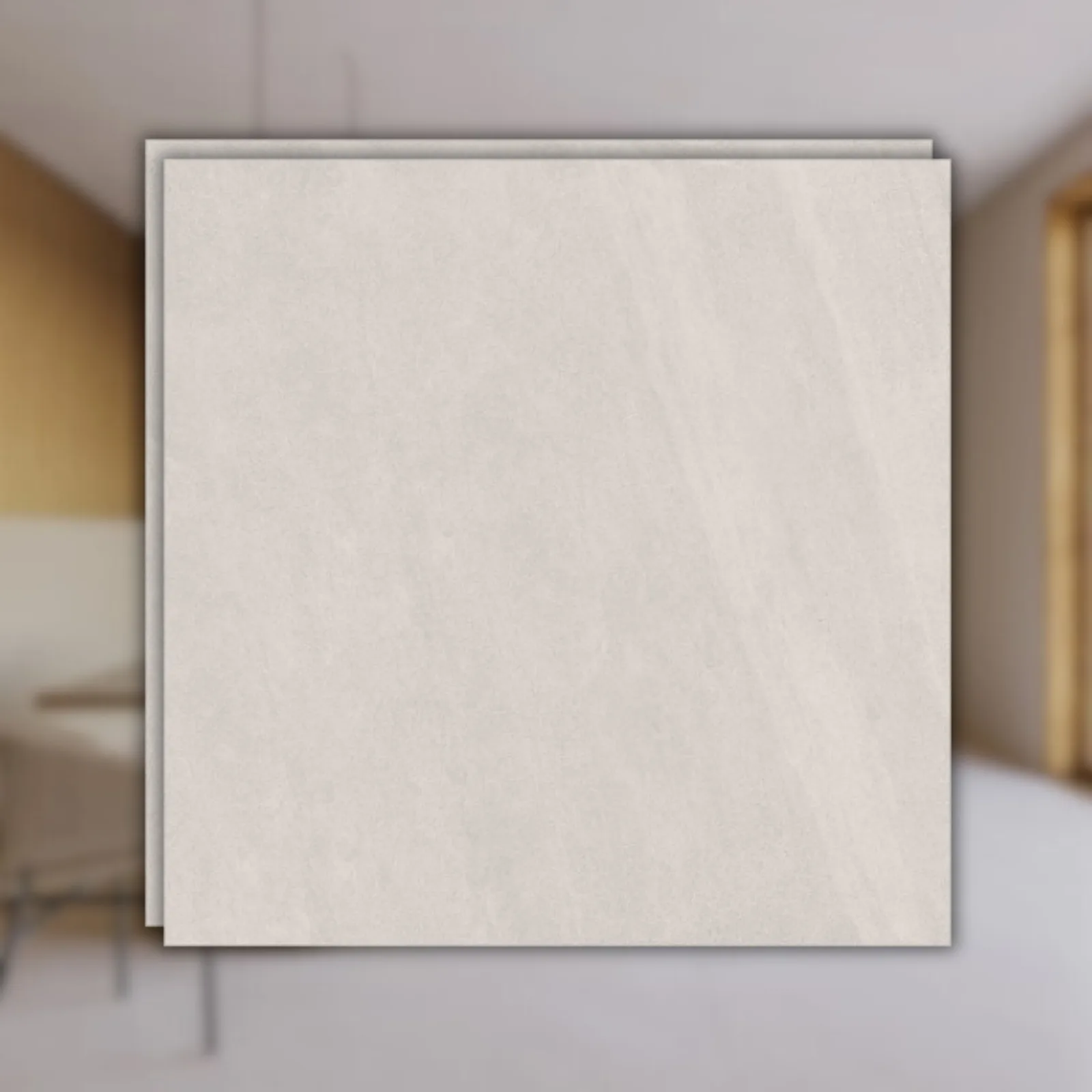 Porcelanato Bege Acetinado 90x90 Biancogres Nantes Cream Satin RET "A"
