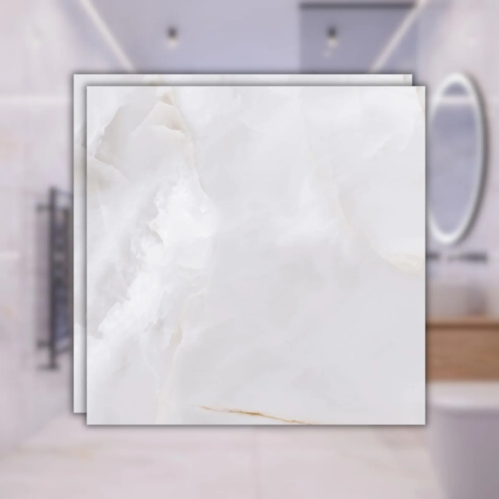 Porcelanato Biancogres Onix 120x120 Bianco Satin Acetinado RET "A"