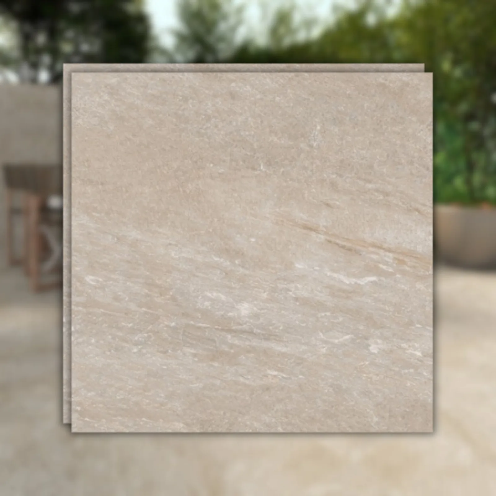 Porcelanato Bege Externo 60x60 Biancogres Pietra Di Vesale RET "A"