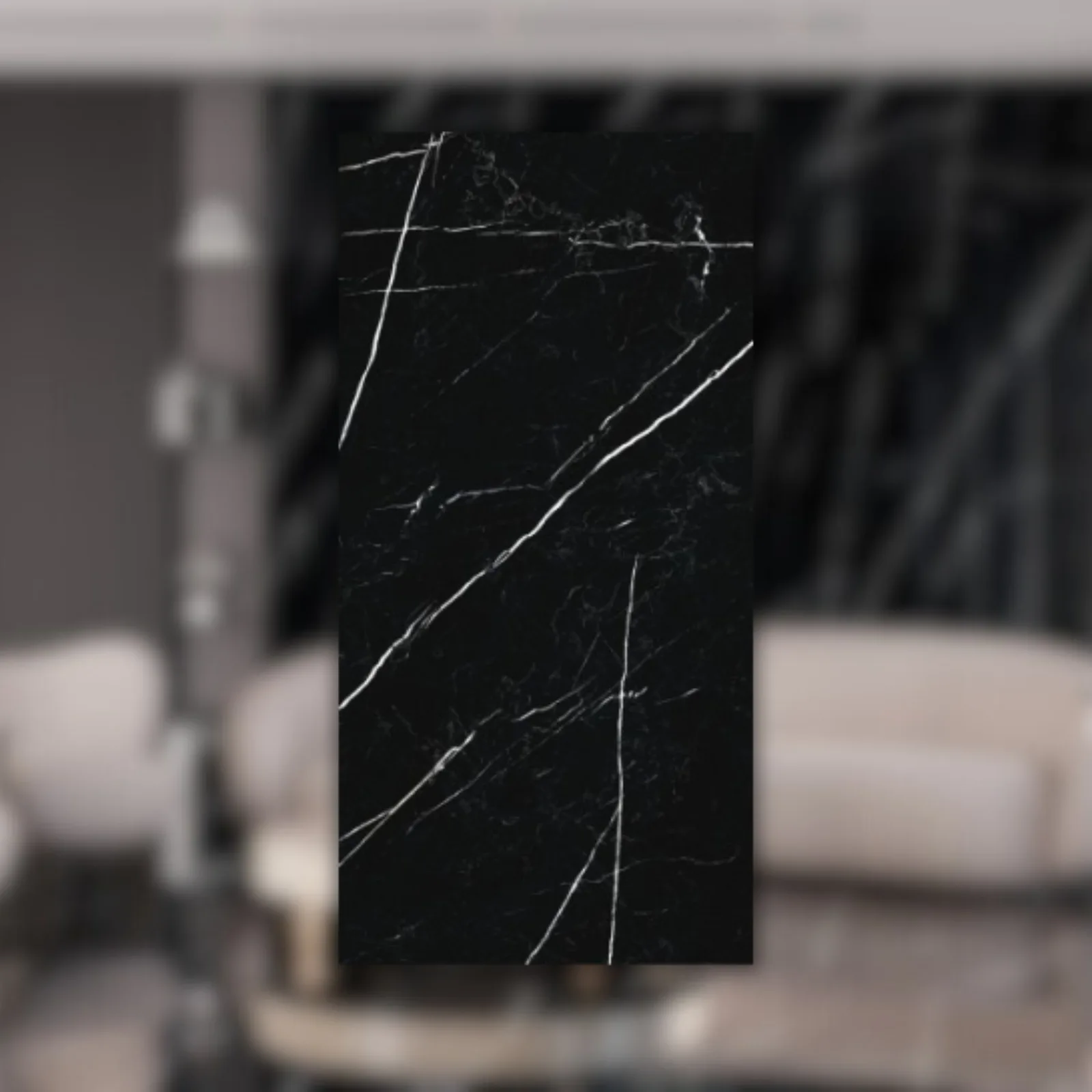 Porcelanato Biancogres Royal 60x120 Black Lux Polido RET "A"