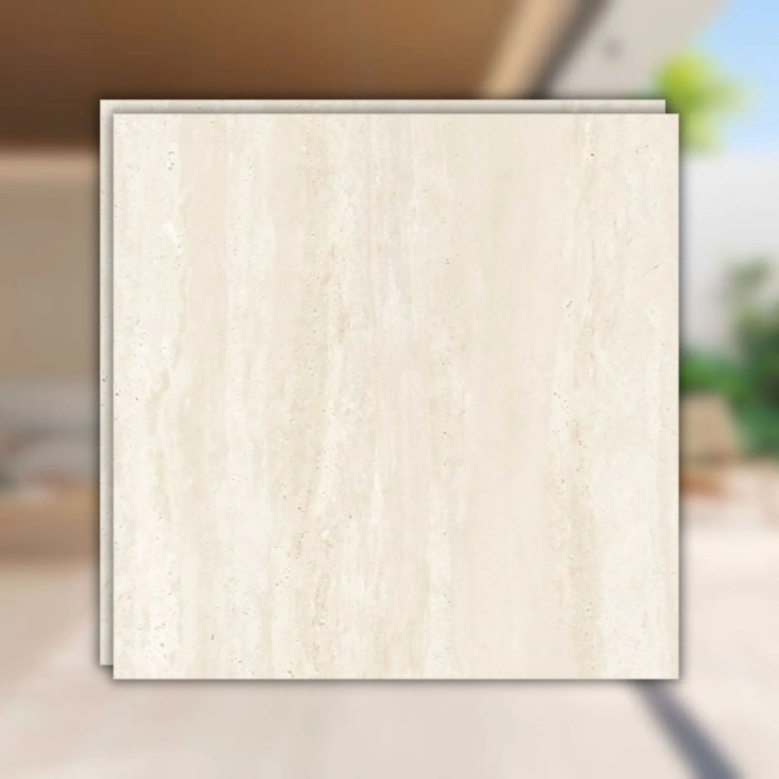 Porcelanato Travertino Acetinado 100x100 Biancogres Classico RET "A"