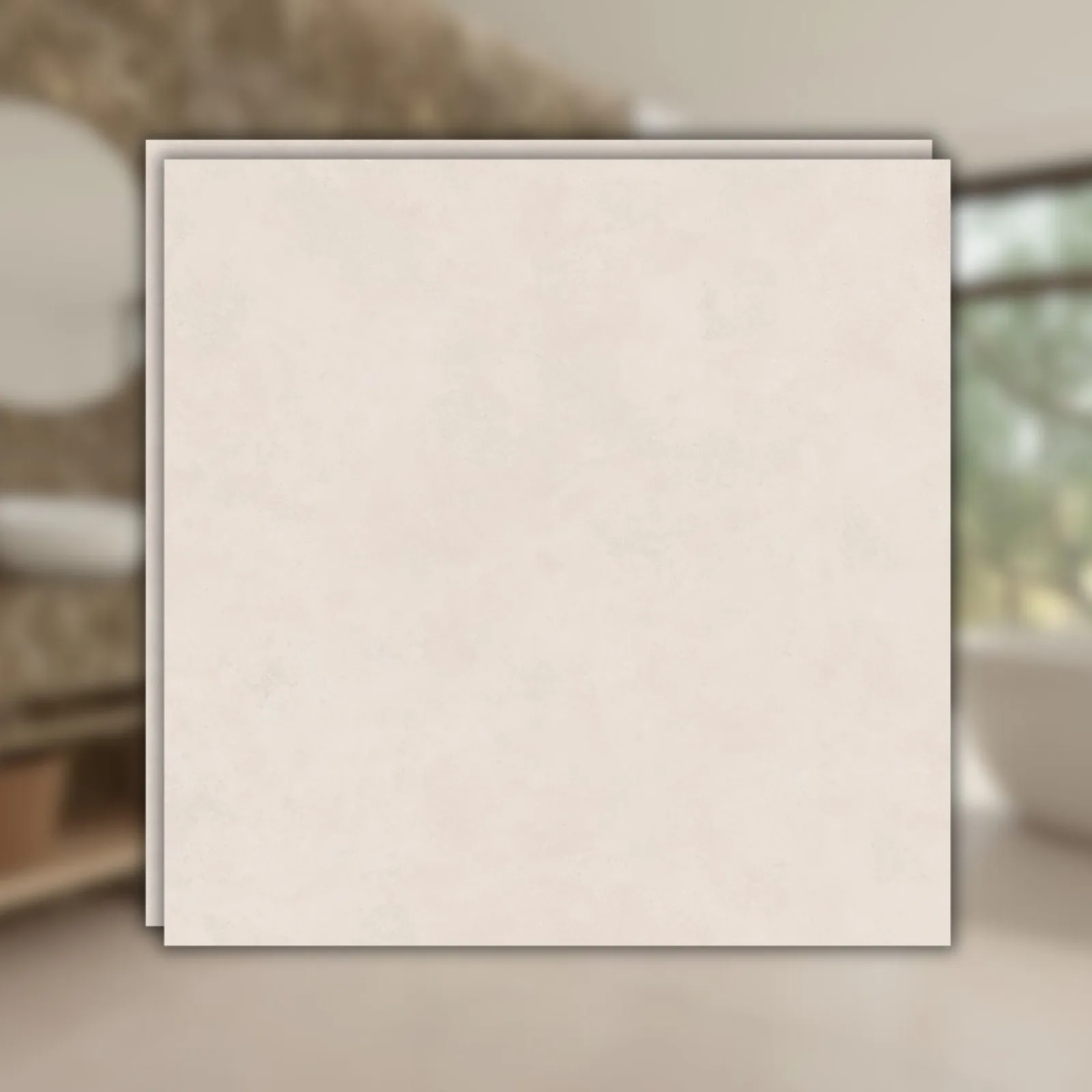 Porcelanato Creme Acetinado 121x121 Damme Savanah RET "A"