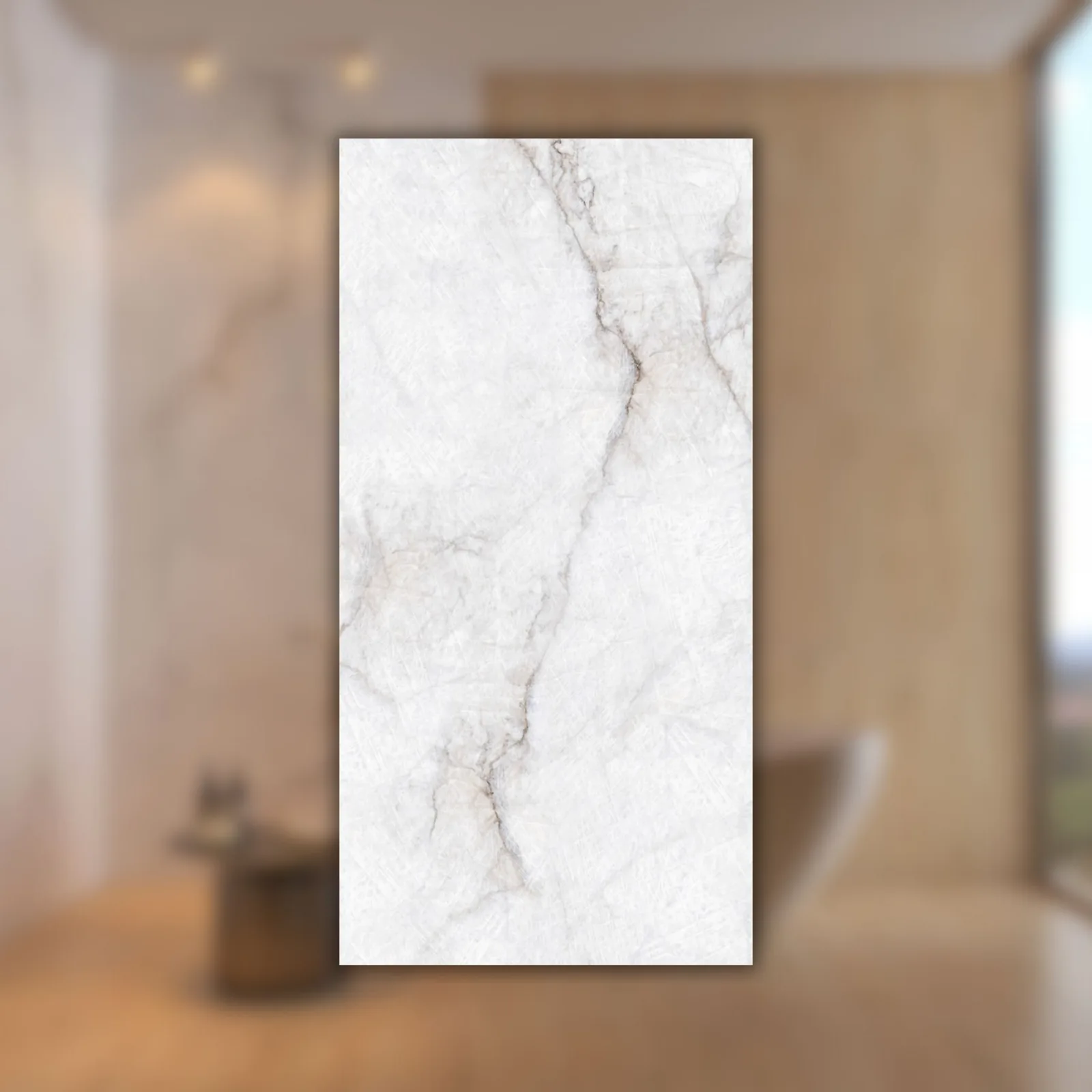 Porcelanato Branco Polido 160x320 Decortiles Quartzo RET "A"