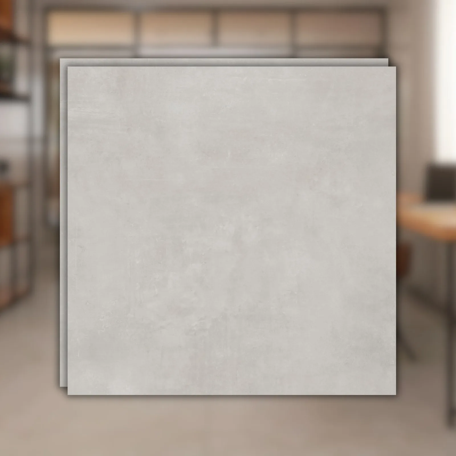 Porcelanato Decortiles Sampa 90x90 Cinza Acetinado RET "A"