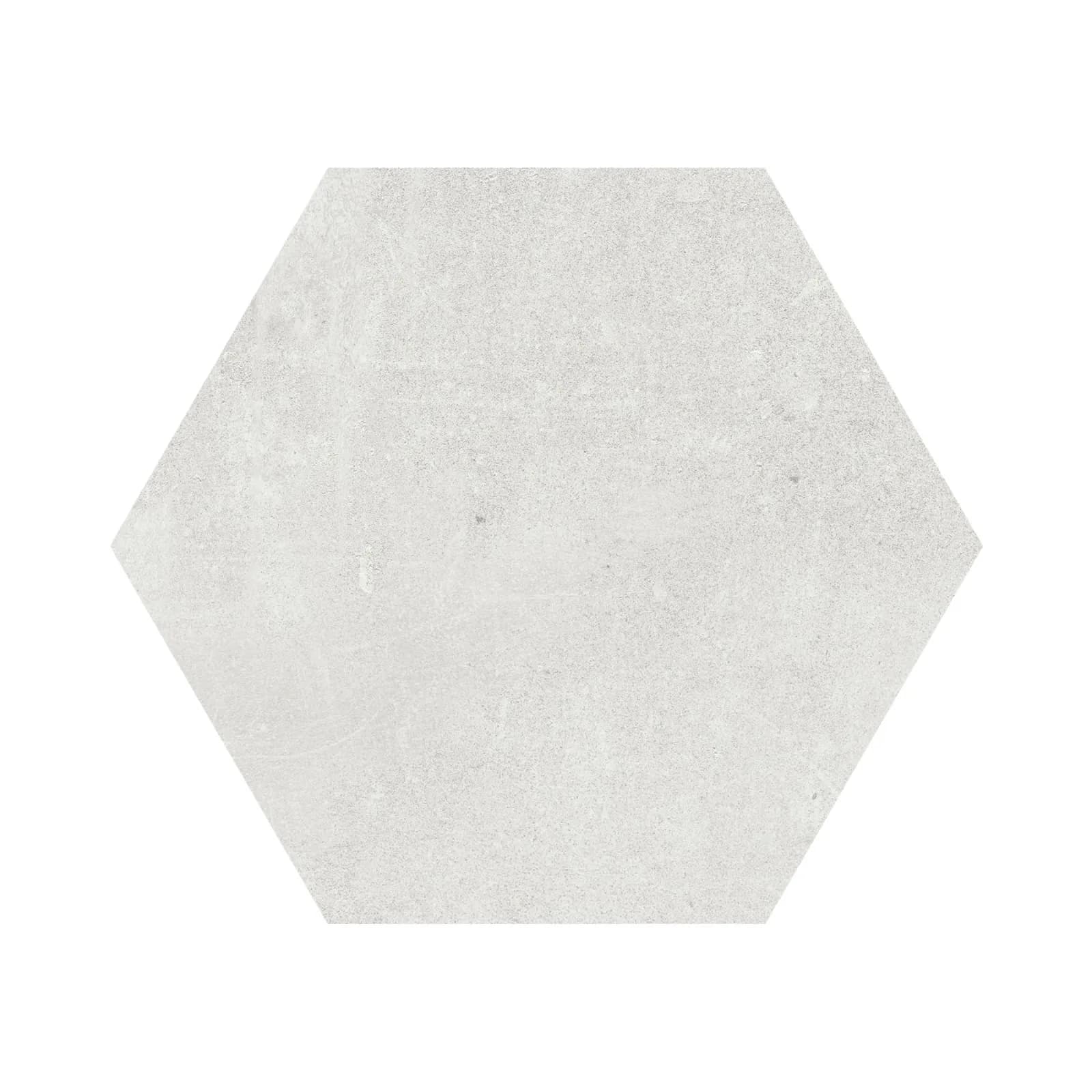 Porcelanato Branco Mate 18x20,8 Decortiles Sampa Hex Off White Bold "A"