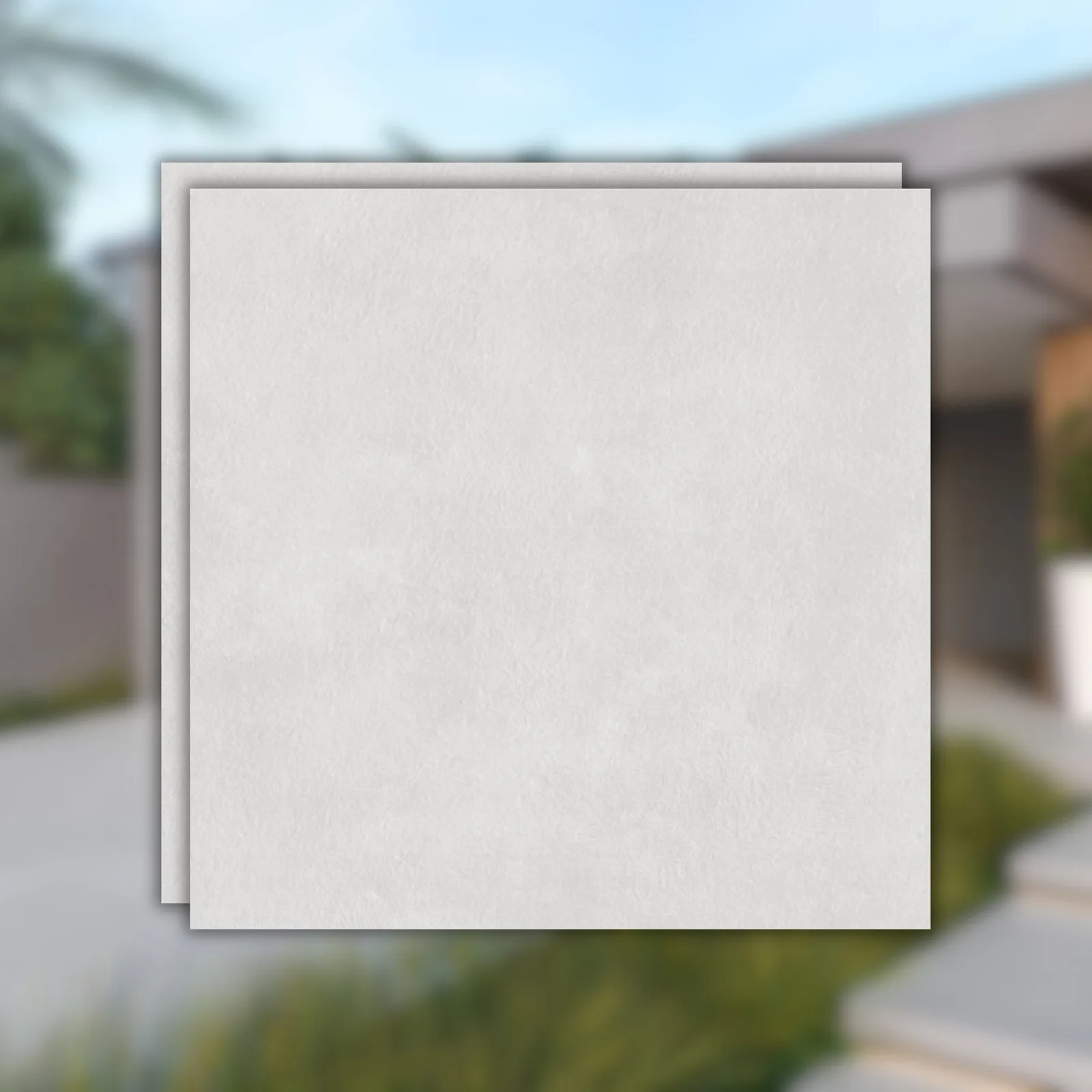 Porcelanato Cinza Externo 100x100 Eliane Bienal Off White RET "A"