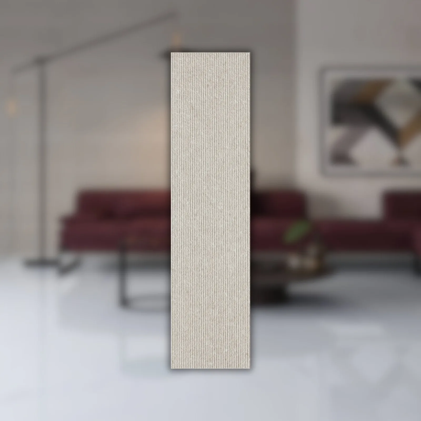 Porcelanato Bege Externo 30x120 Eliane Fgmf Risca Gris RET "A"