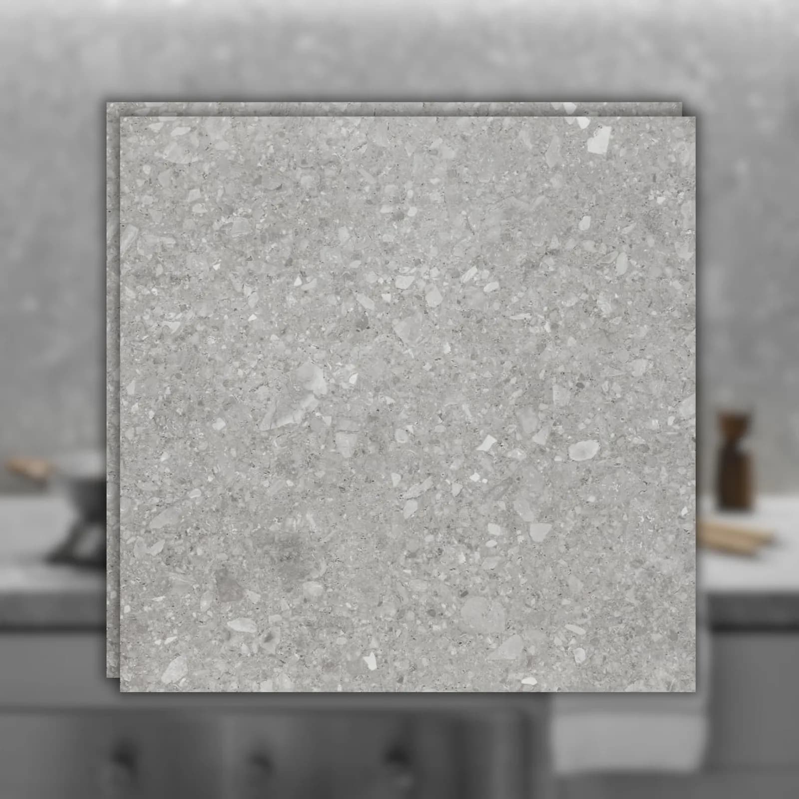 Porcelanato Eliane Iseo 90x90 Grigio Acetinado RET "A" #