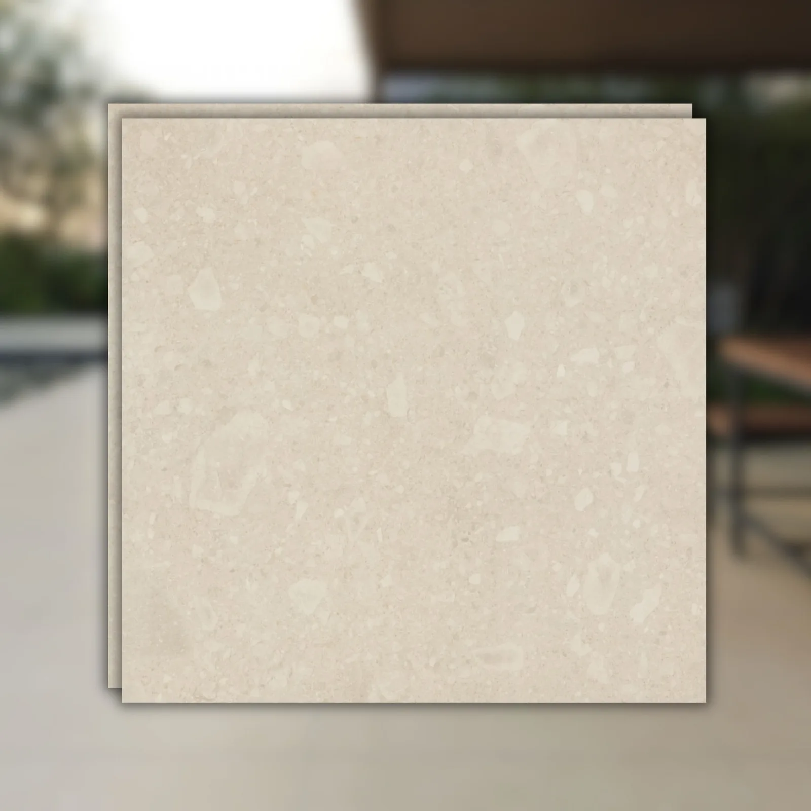 Porcelanato Bege Externo 90x90 Eliane Iseo Marfim RET "A"