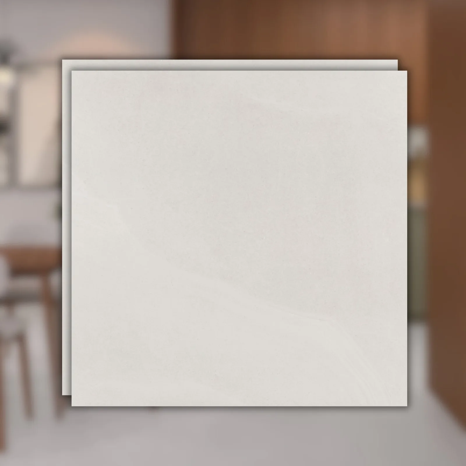 Porcelanato Bege Acetinado 120x120 Eliane Khali Off White "A"