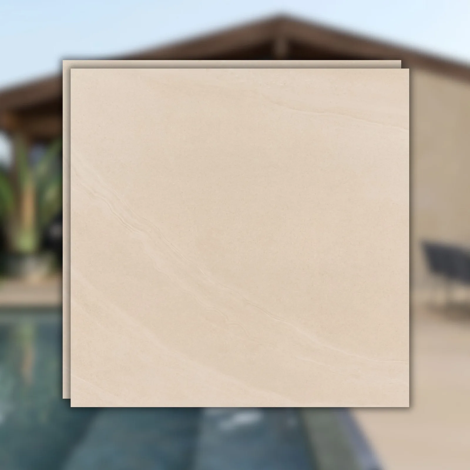 Porcelanato Bege Externo 120x120 Eliane Khali Marfim RET "A"
