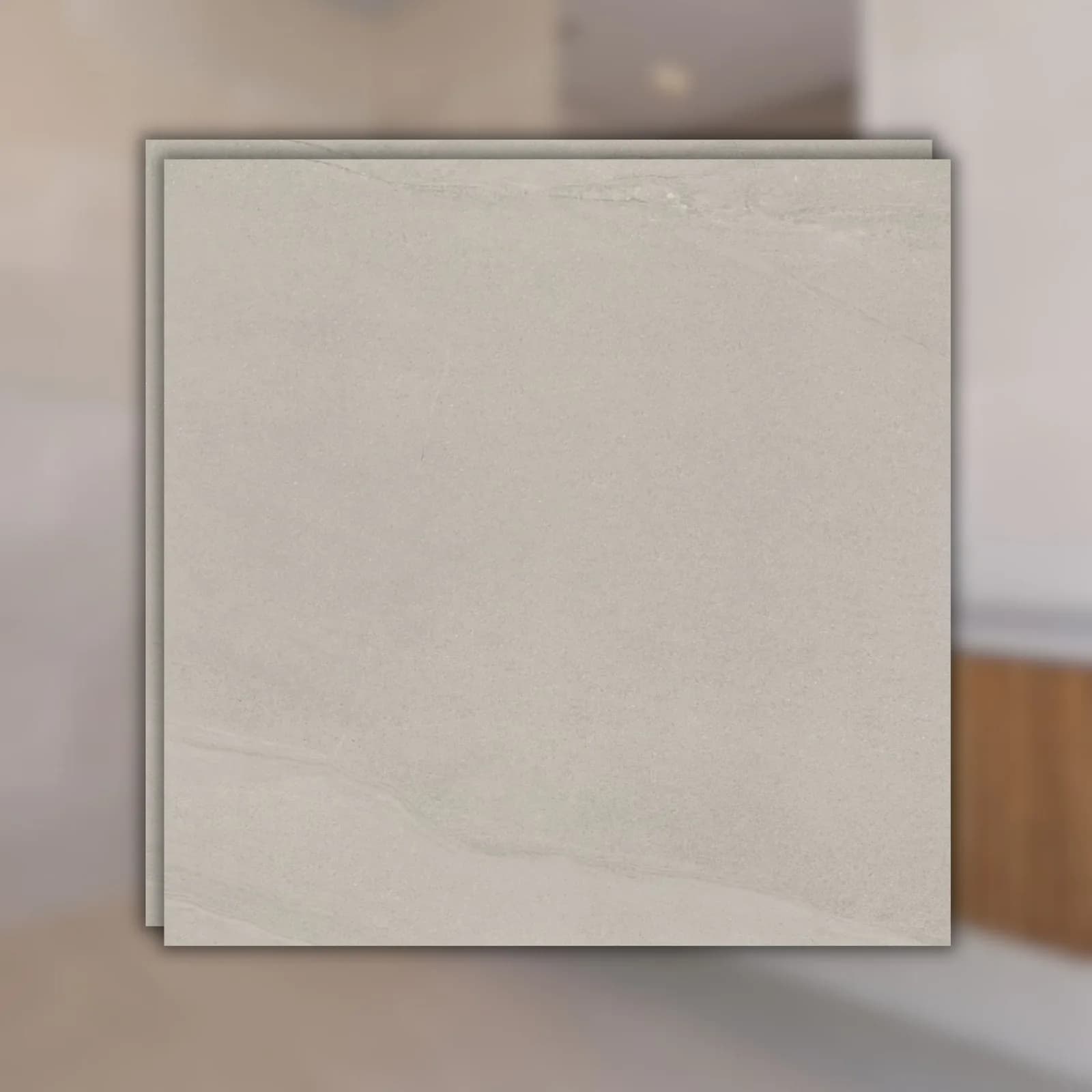 Porcelanato Eliane Khali 90x90 Gris Acetinado RET "A"