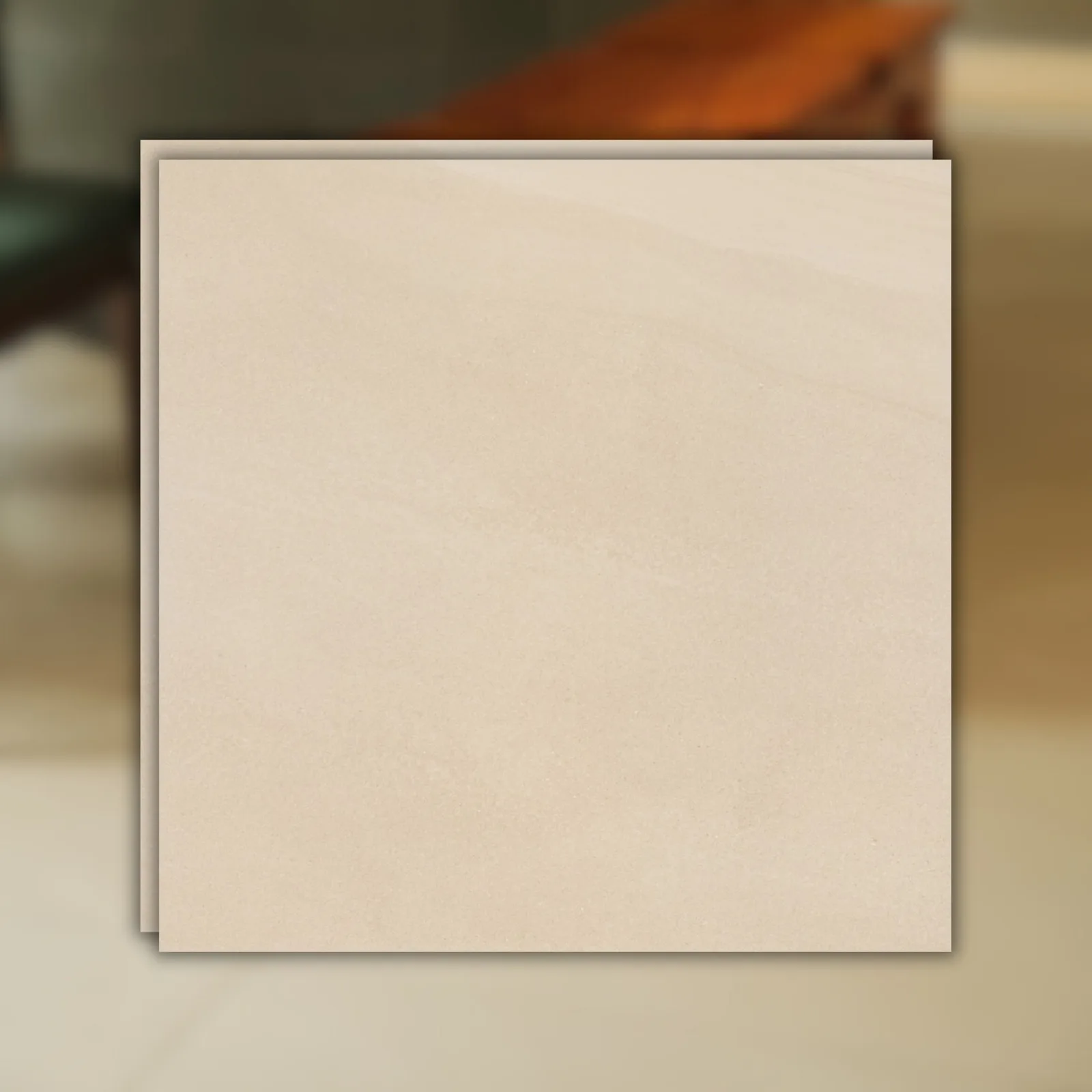 Porcelanato Bege Acetinado 90x90 Eliane Khali Marfim RET "A"
