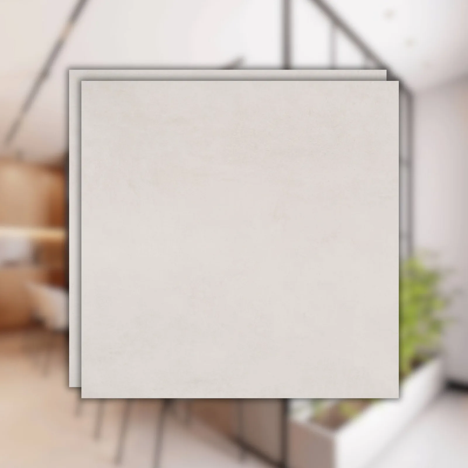 Porcelanato Branco Acetinado 90x90 Eliane Munari RET "A"