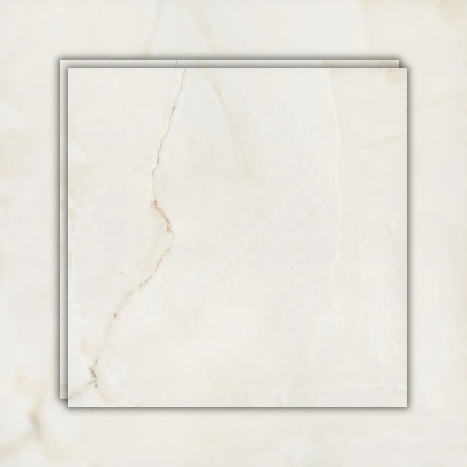 Porcelanato Bege Polido 120x120 Eliane Onix Cristallo RET "A"