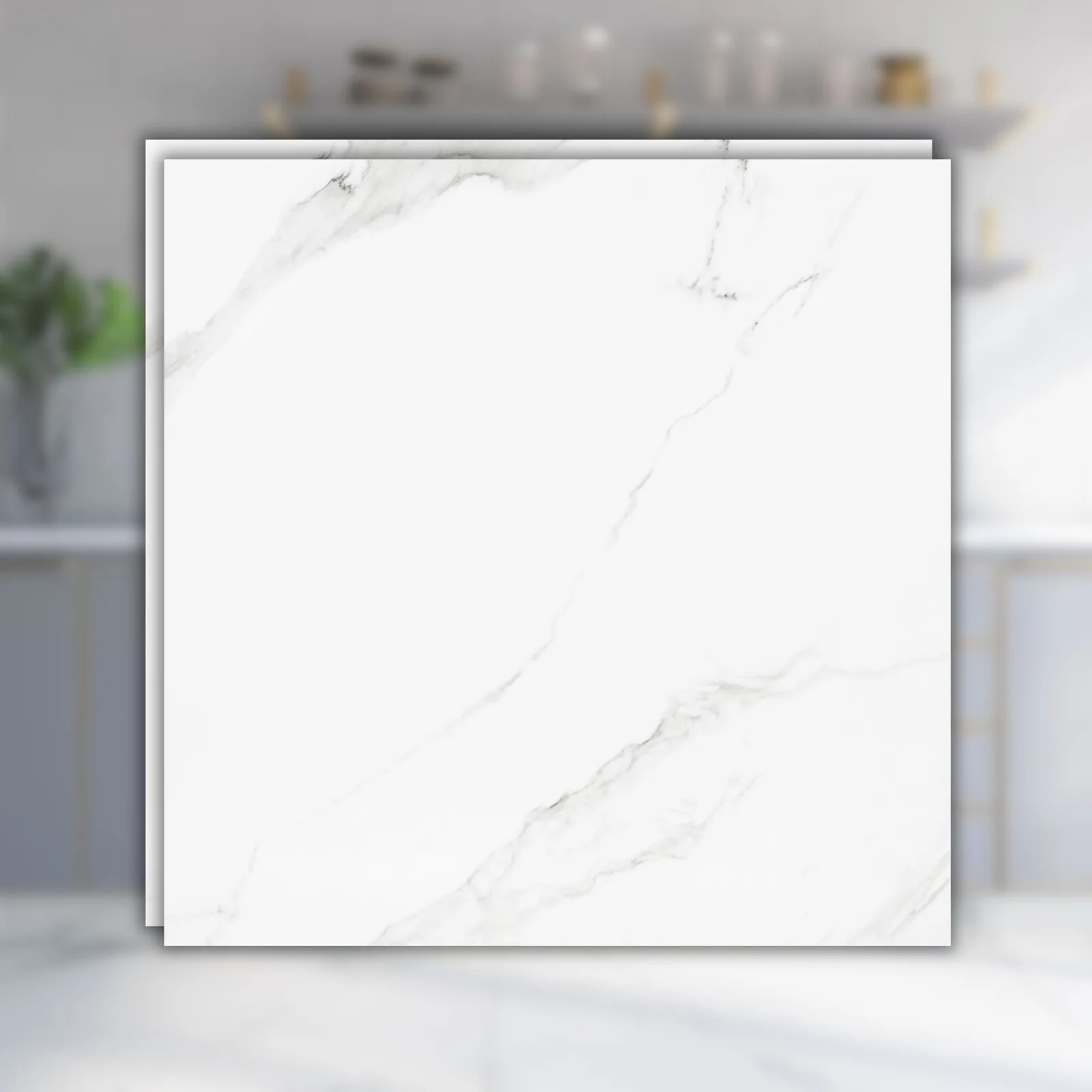 Porcelanato Eliane Place 120x120 Branco Acetinado "A"