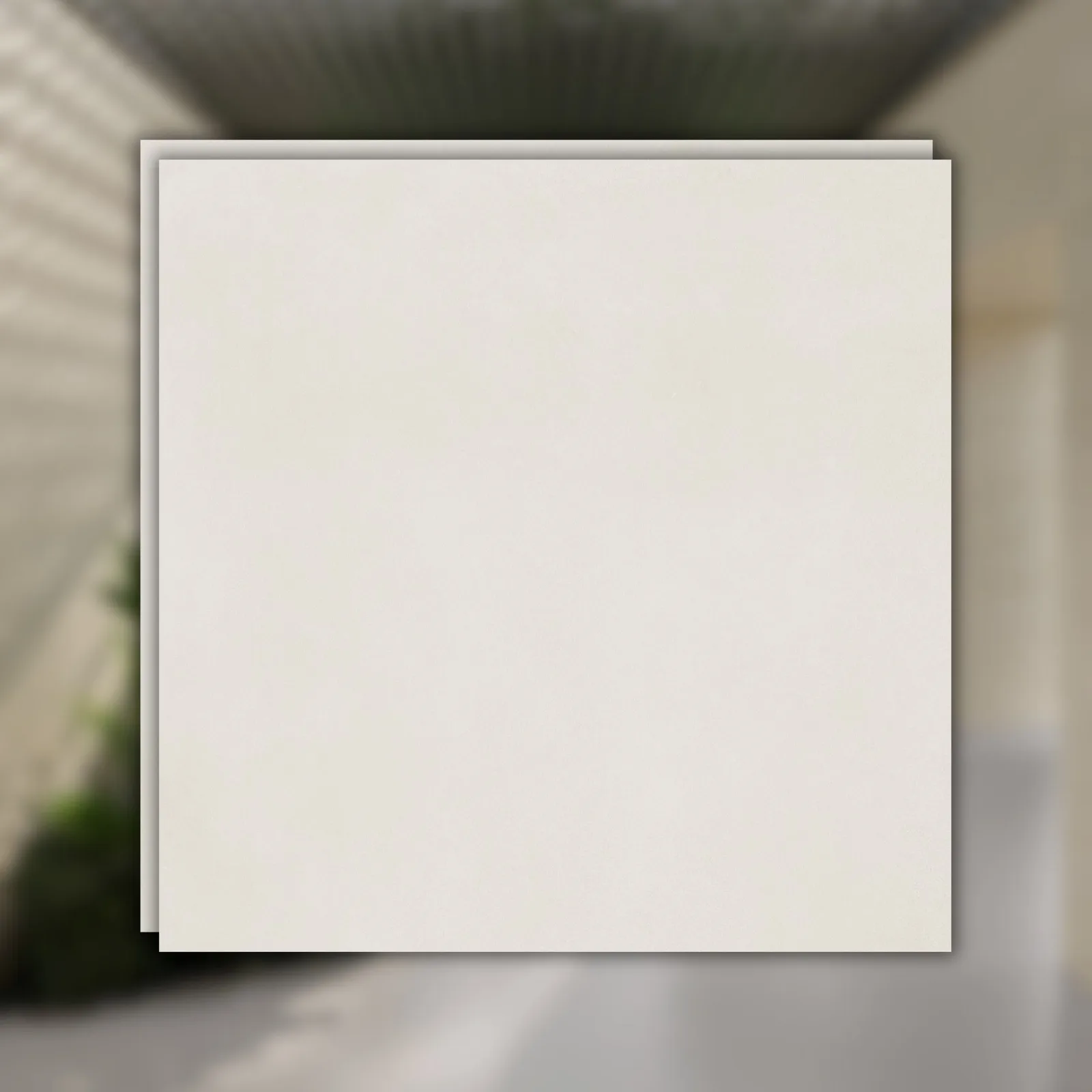 Porcelanato Branco Acetinado 90x90 Eliane Sensi Off White 3d RET "A"
